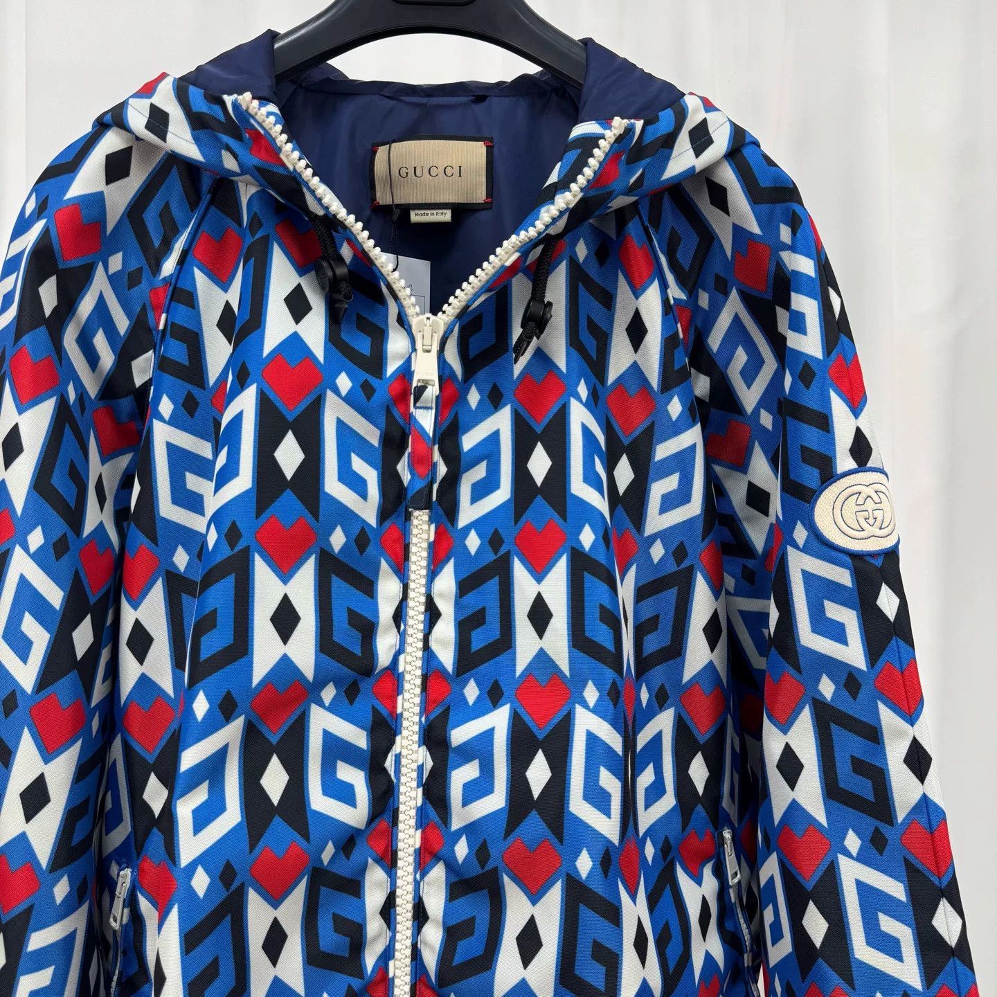 Gucci Gucci New Heart Print Embroidered Logo Jacket Size L / US 10 / IT 46 - 3 Thumbnail
