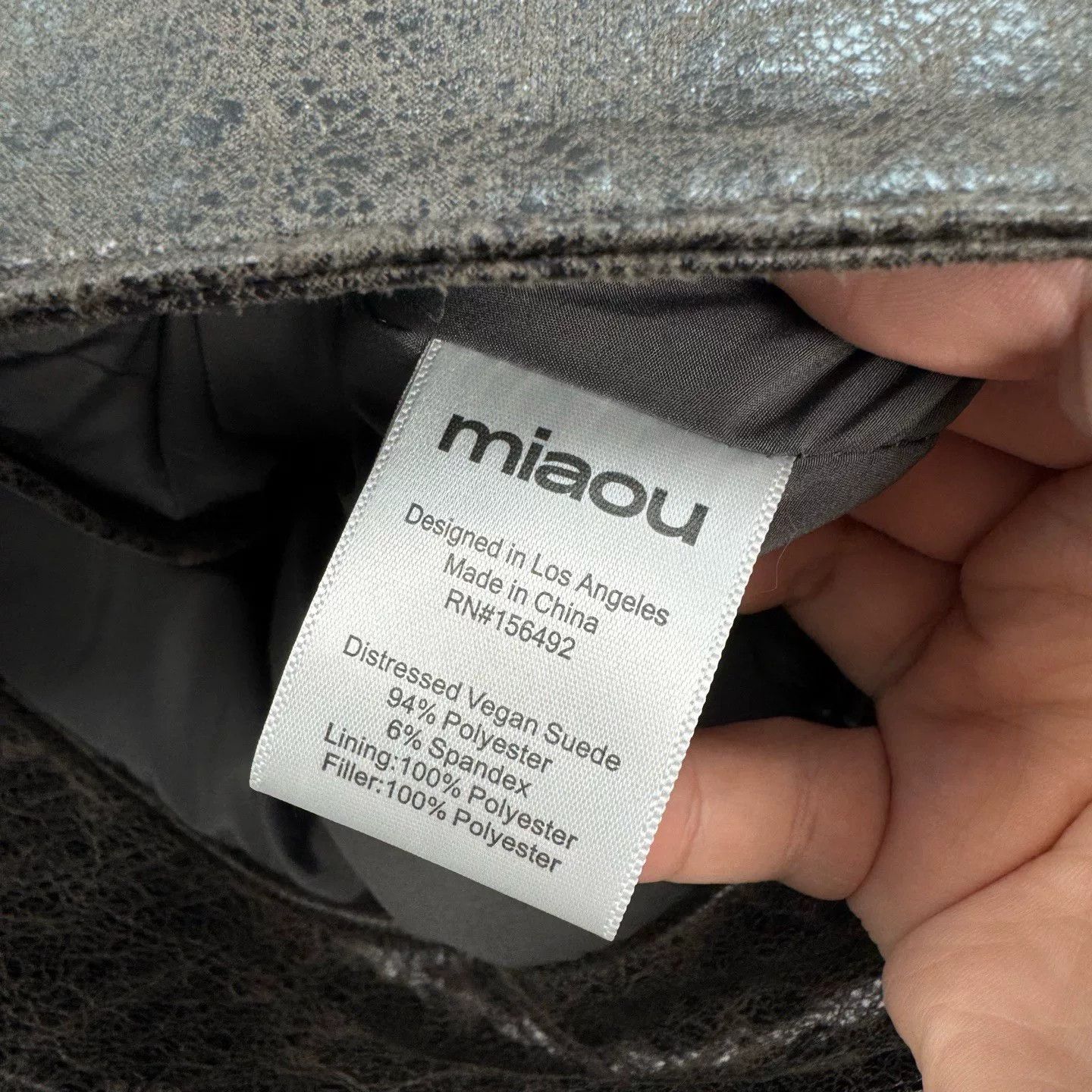 Miaou Miaou Distressed Biker Zip Jacket Size XS / US 0-2 / IT 36-38 - 5 Thumbnail