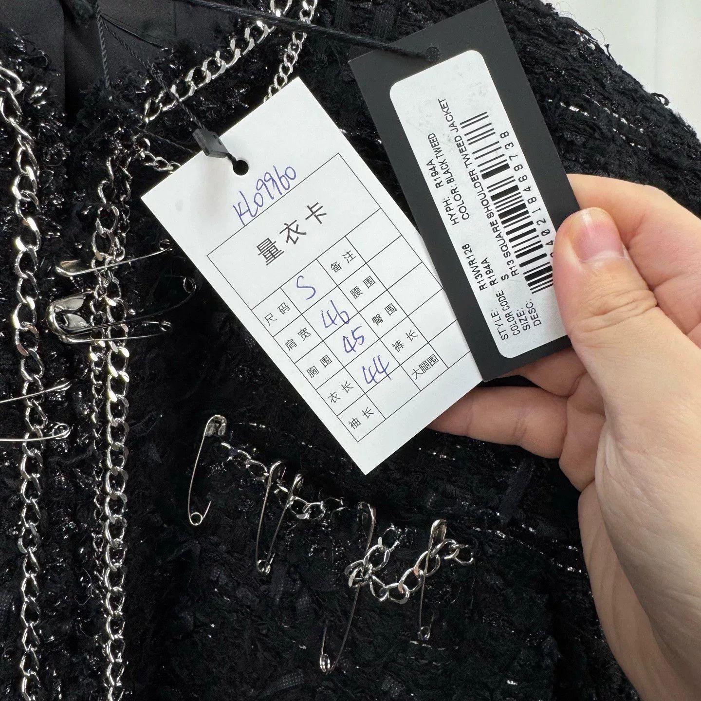 R13 R13 Chain Pin Punk Shoulder-Padded Coat Size S / US 4 / IT 40 - 7 Thumbnail
