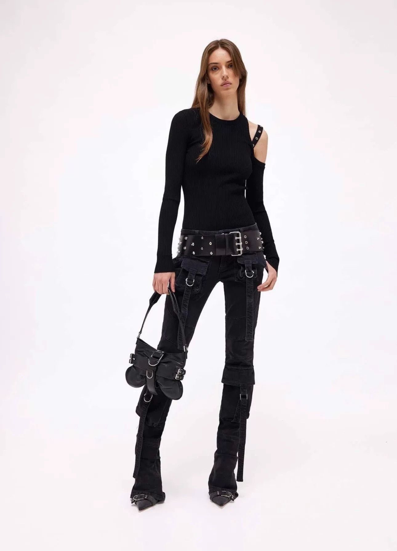 Blumarine Blumarine Jisoo Belt-Decorated Flared Jeans Size 38" / US 16 / IT 52 - 8 Thumbnail