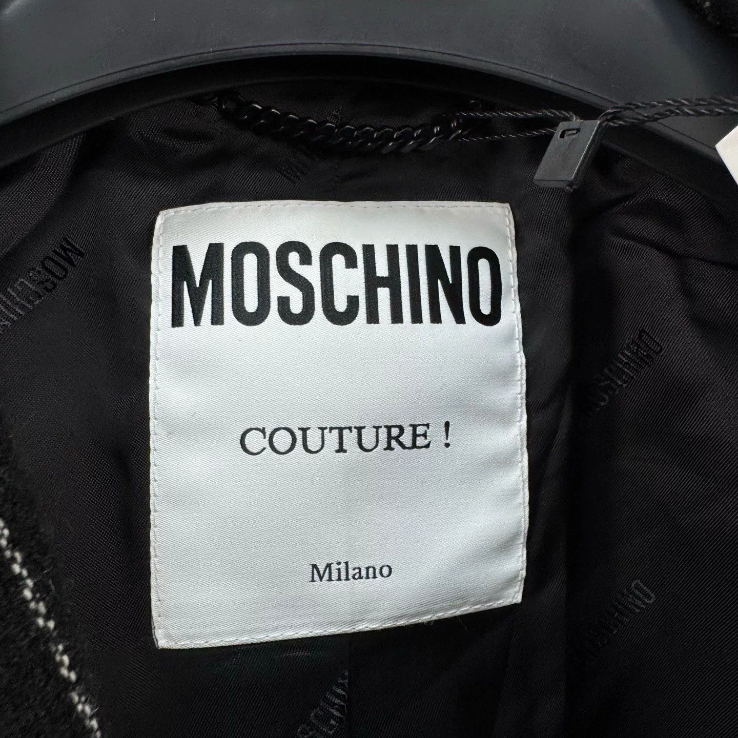 Moschino Moschino Short Striped Wool Shoulder Pad Coat Size S / US 4 / IT 40 - 5 Thumbnail