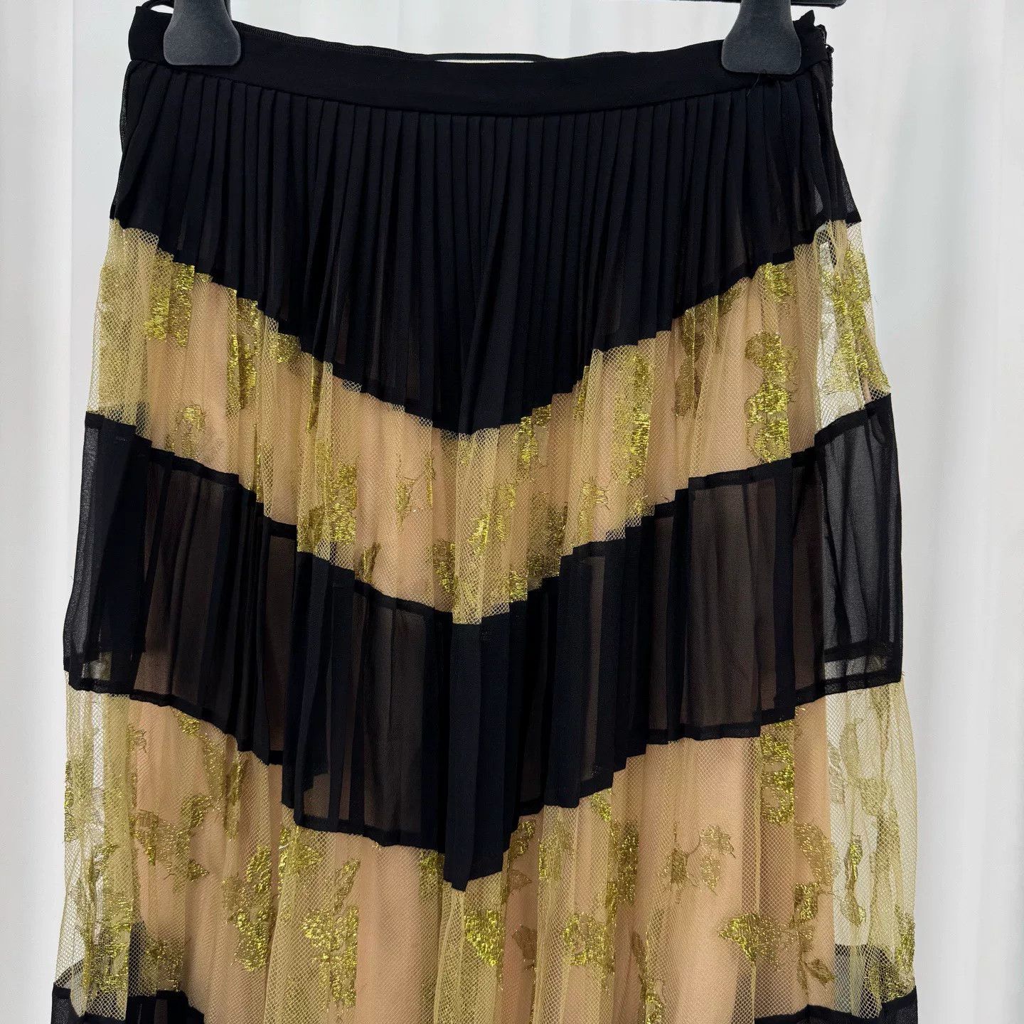 Gucci Gucci Double-Layer Color-Block Striped Tulle Skirt Size 40" / US 18 - 3 Thumbnail