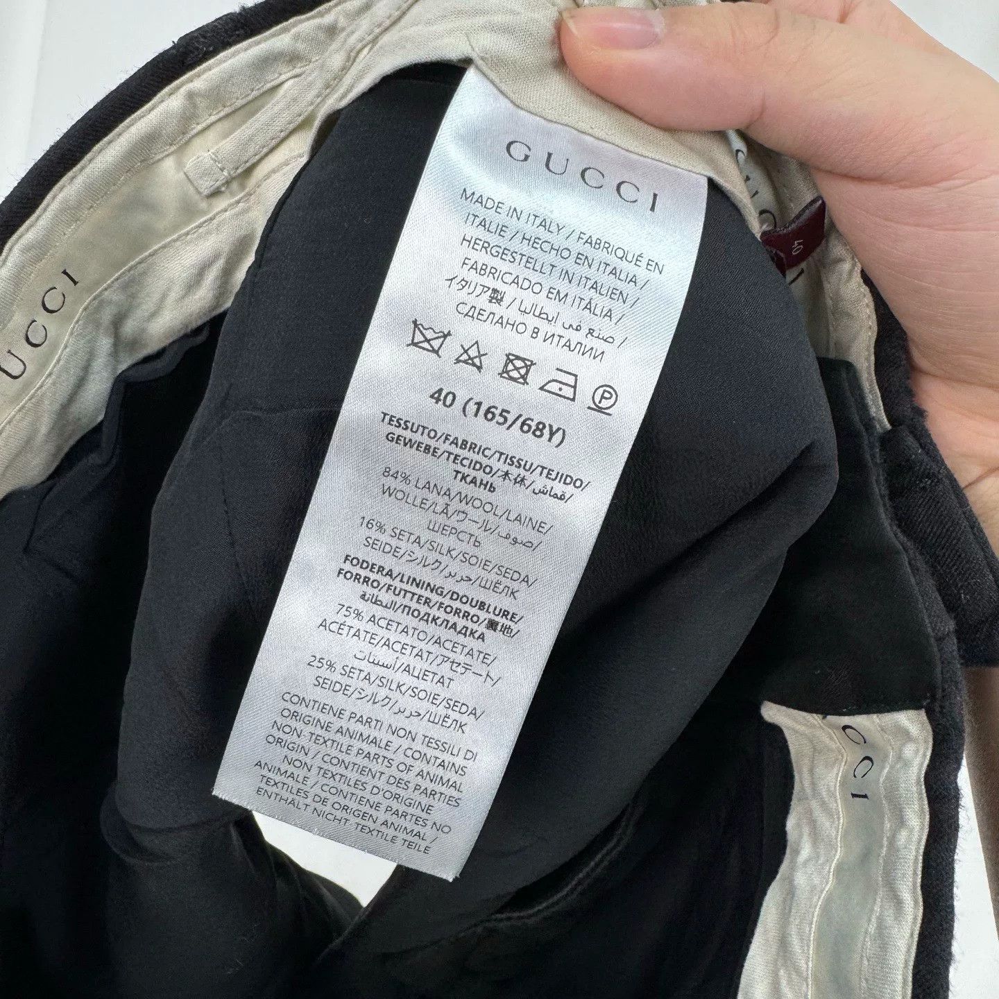 Gucci Gucci 2025 New Black Wool Shorts Size 40" / US 18 - 7 Thumbnail