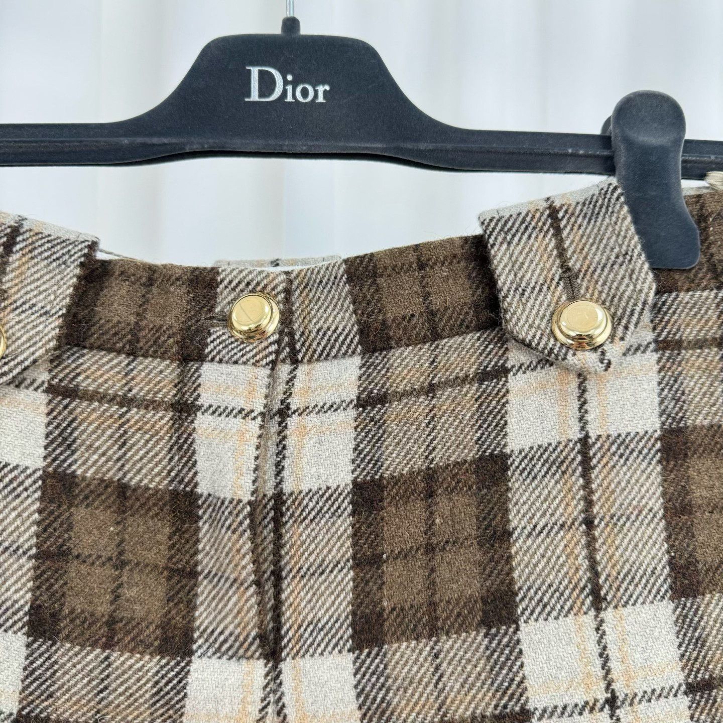Miu Miu Miu Miu Plaid Embroidered Letter Shorts Size 36" / US 14 / IT 50 - 3 Thumbnail