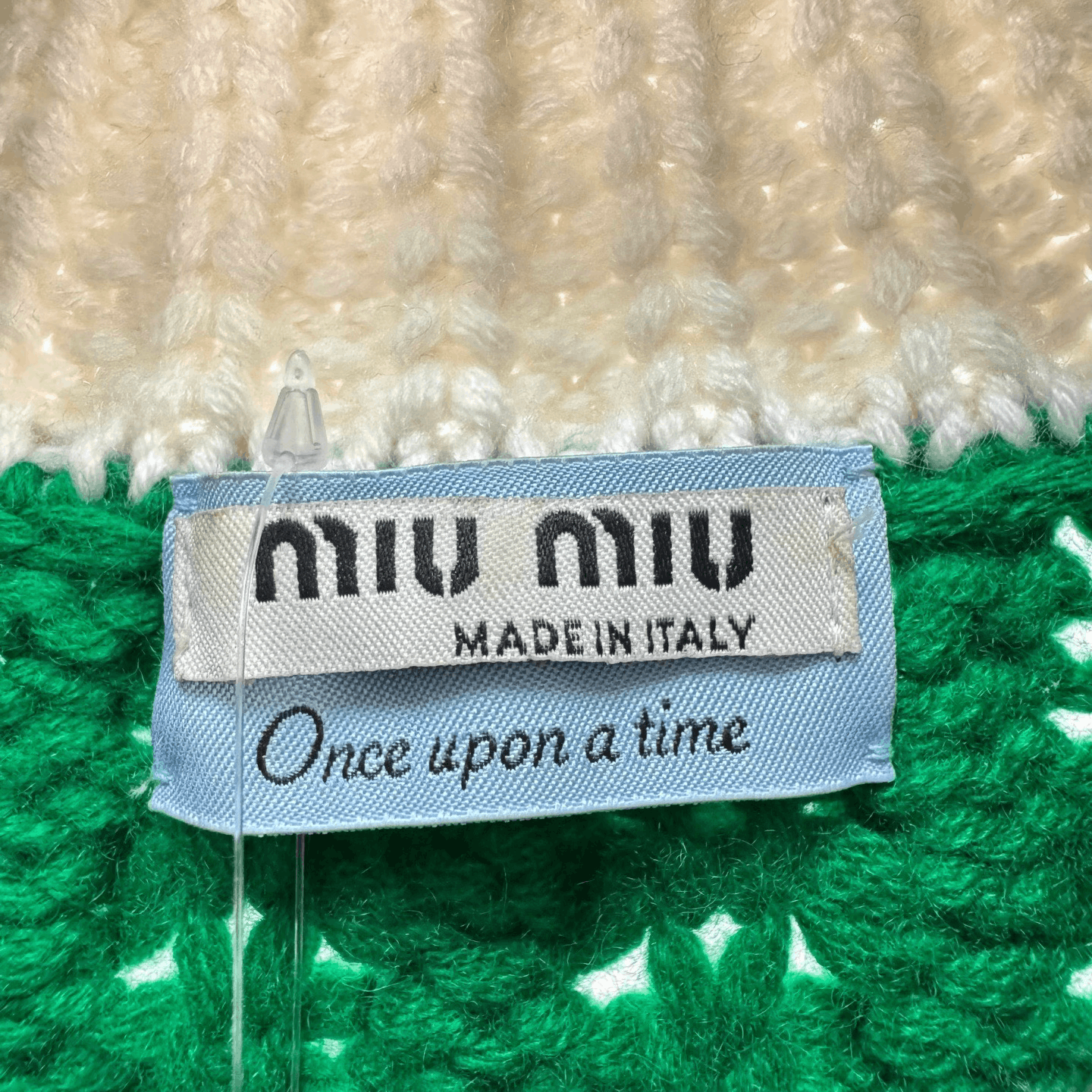 Miu Miu Miu Miu White Collar Green Cashmere Cardigan Size XS / US 0-2 / IT 36-38 - 5 Thumbnail