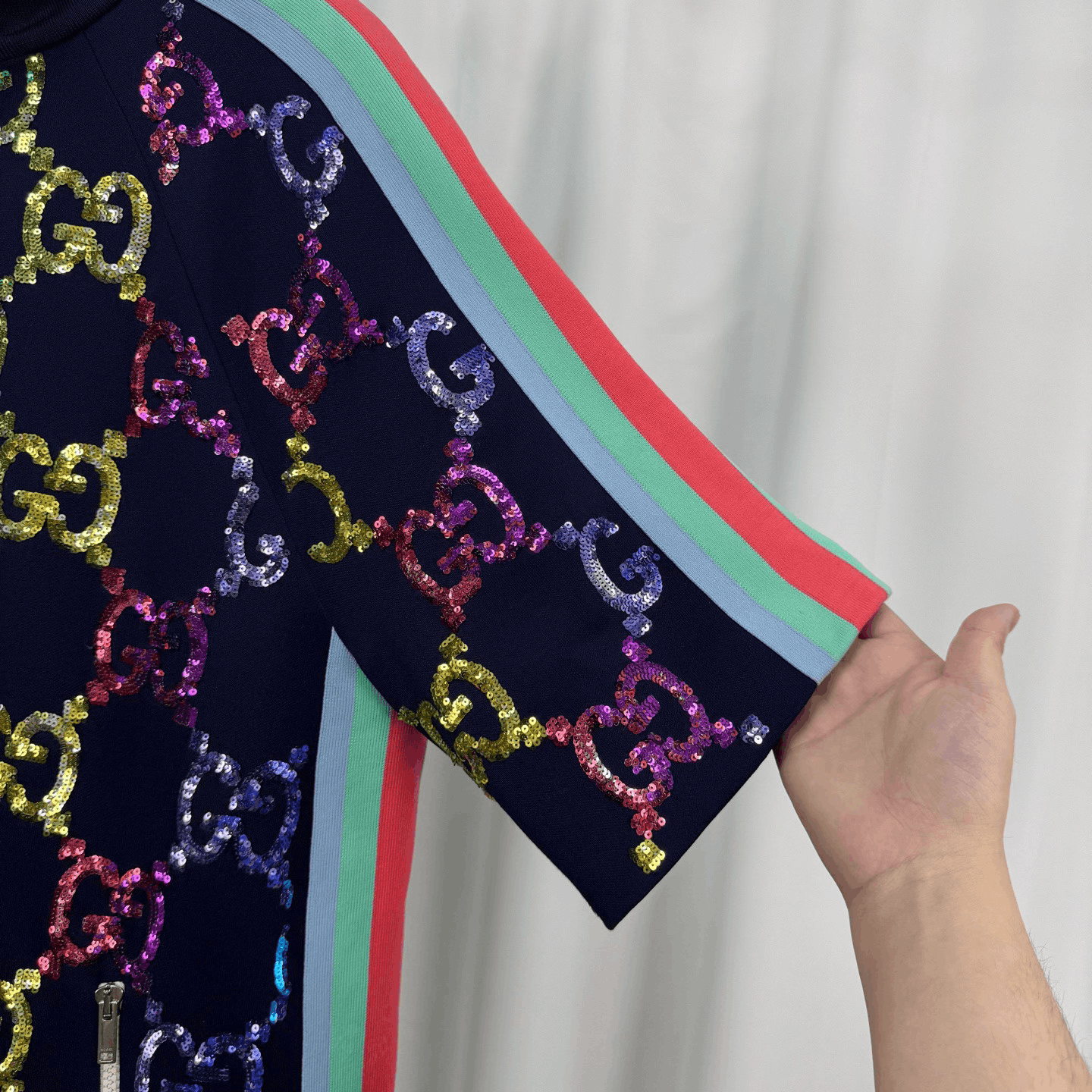 Gucci Gucci GG Monogram Sequin Print Dress Size XS / US 0-2 / IT 36-38 - 4 Thumbnail