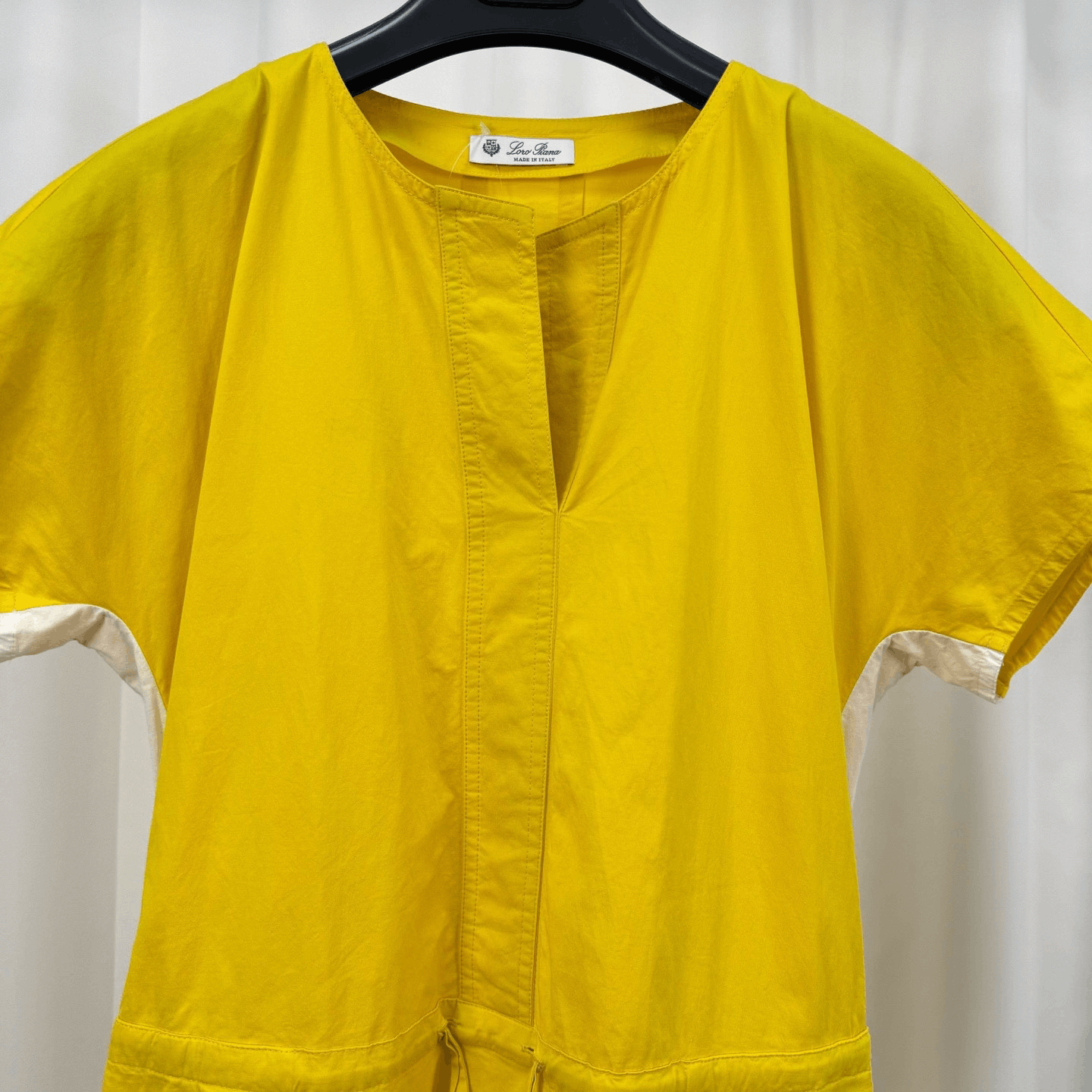 Loro Piana Loro Piana Yellow Drawstring Dress Size S / US 4 / IT 40 - 3 Thumbnail