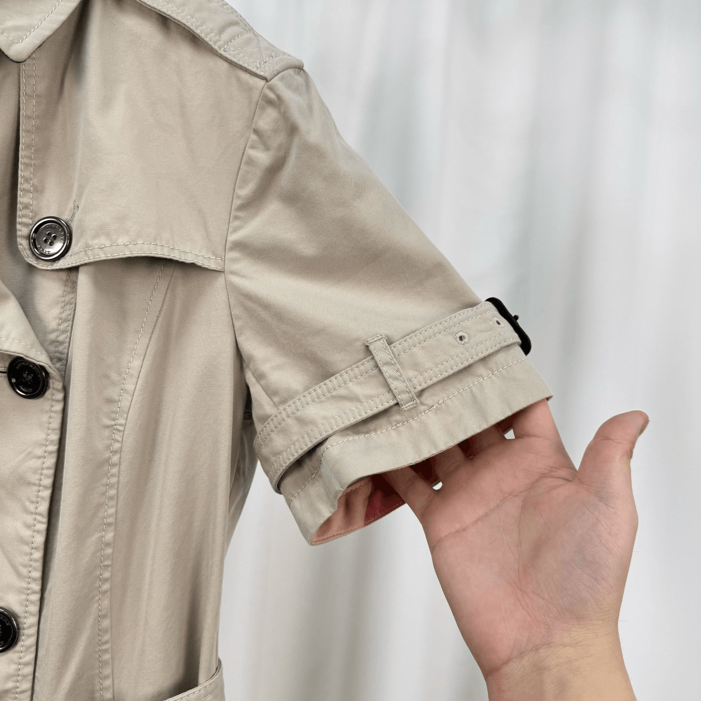 Burberry Burberry Double-Breasted Short-Sleeve Trench Size S / US 4 / IT 40 - 4 Thumbnail