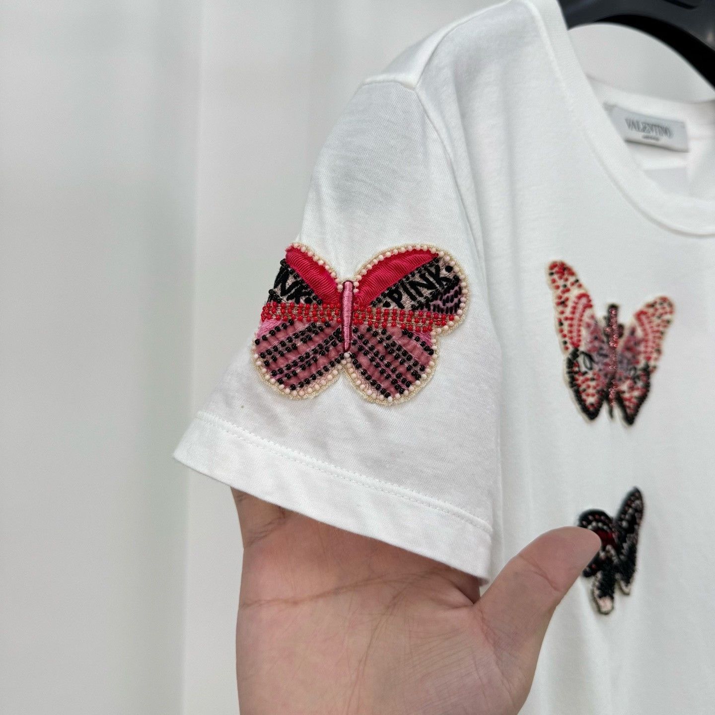 Valentino Valentino Embroidered Beaded Butterfly Short Sleeve Size M / US 6-8 / IT 42-44 - 4 Thumbnail