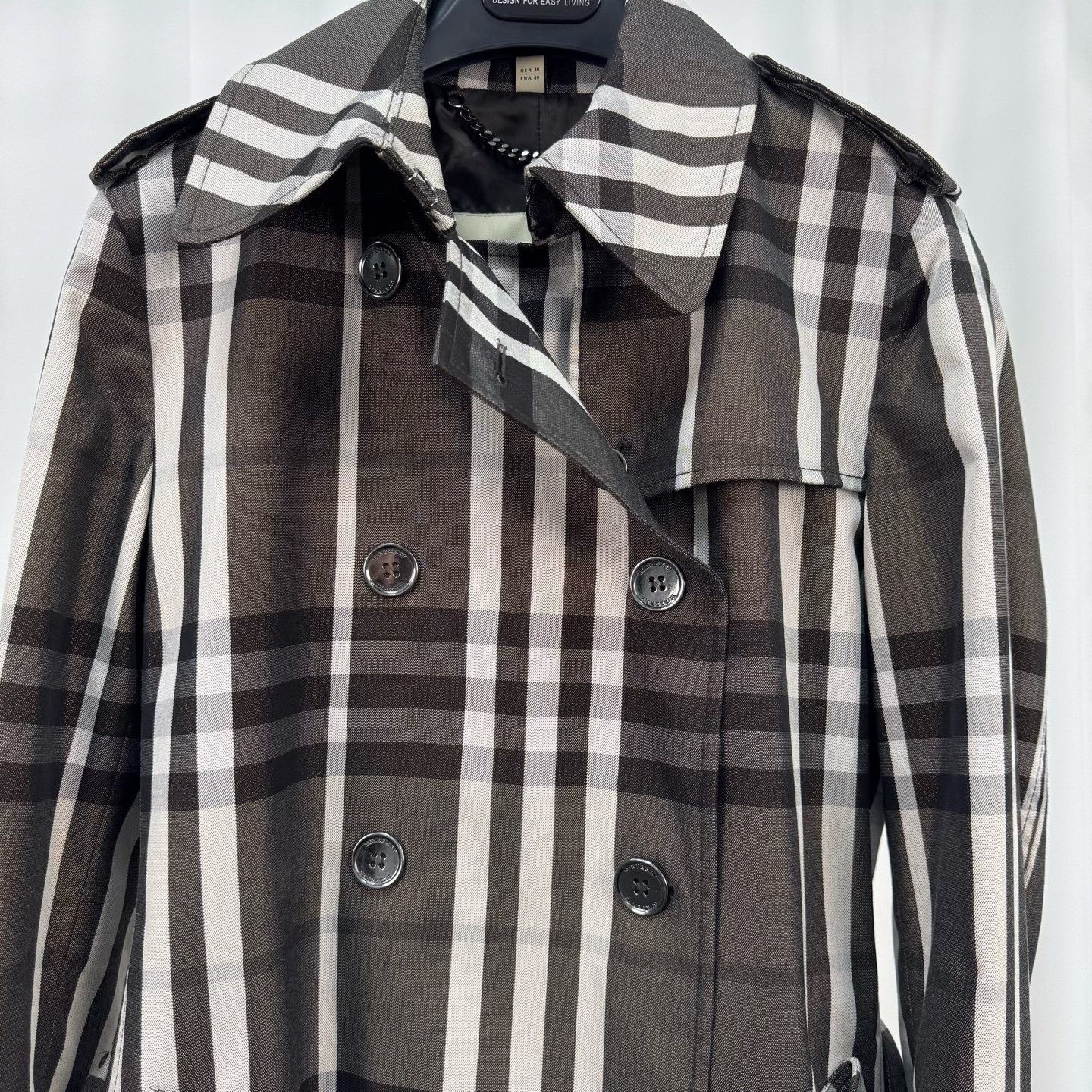 Burberry Burberry Trench Coat with Check Lining & Print Size S / US 4 / IT 40 - 3 Thumbnail