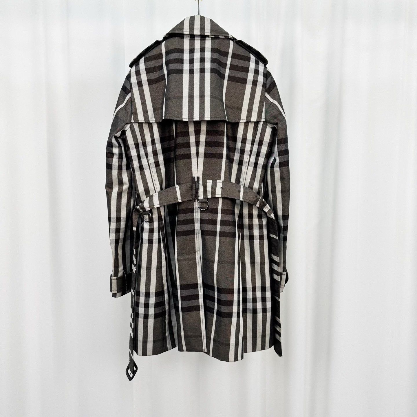 Burberry Burberry Trench Coat with Check Lining & Print Size S / US 4 / IT 40 - 2 Thumbnail