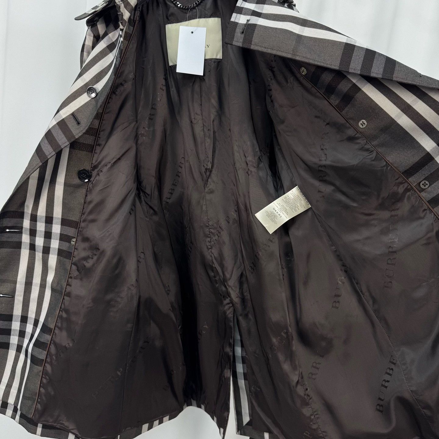 Burberry Burberry Trench Coat with Check Lining & Print Size S / US 4 / IT 40 - 5 Thumbnail