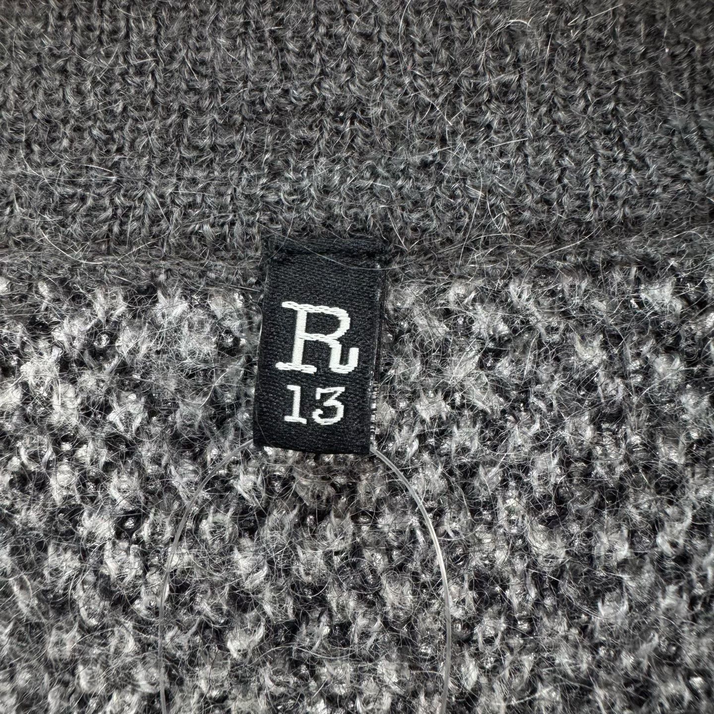R13 R13 Argyle Mohair Knit Cardigan Size S / US 4 / IT 40 - 5 Thumbnail