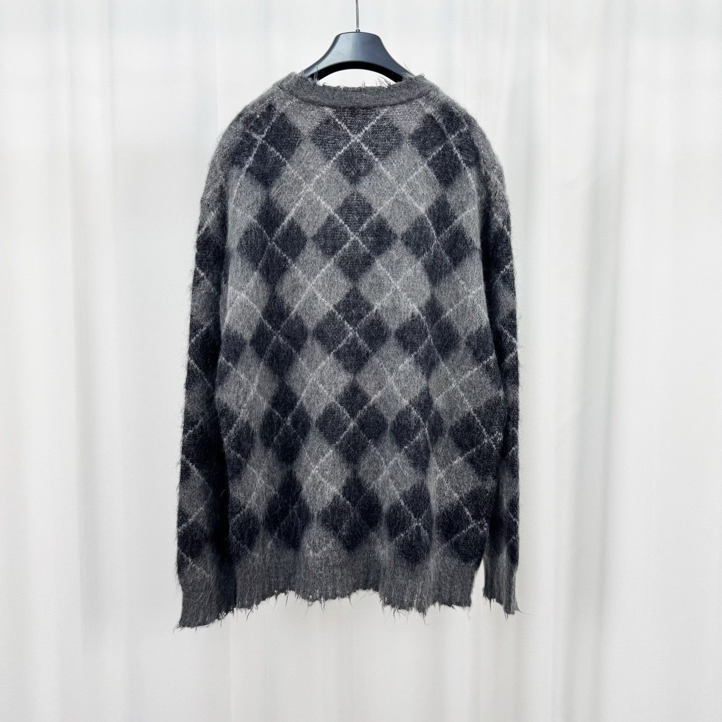 R13 R13 Argyle Mohair Knit Cardigan Size S / US 4 / IT 40 - 2 Thumbnail