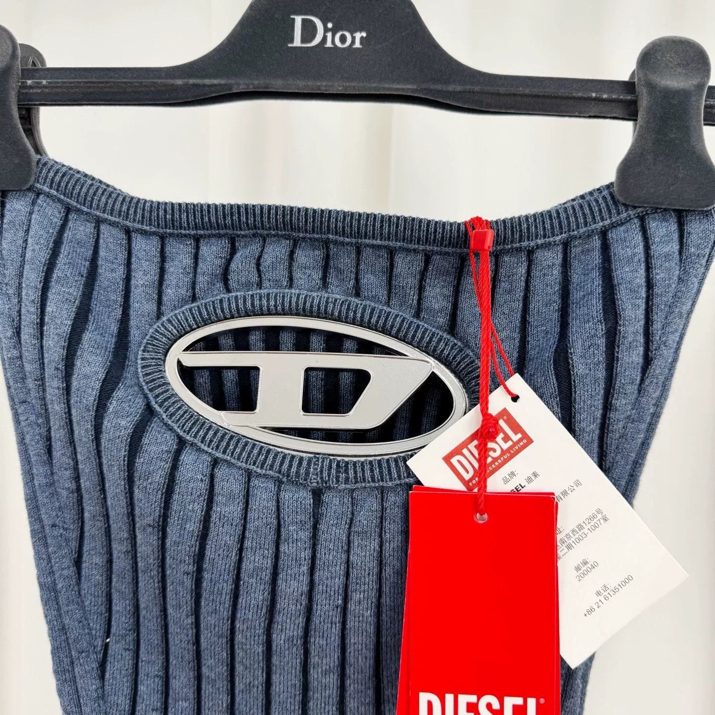 Diesel Diesel Metal Logo Knit Crop Top Size XS / US 0-2 / IT 36-38 - 3 Thumbnail