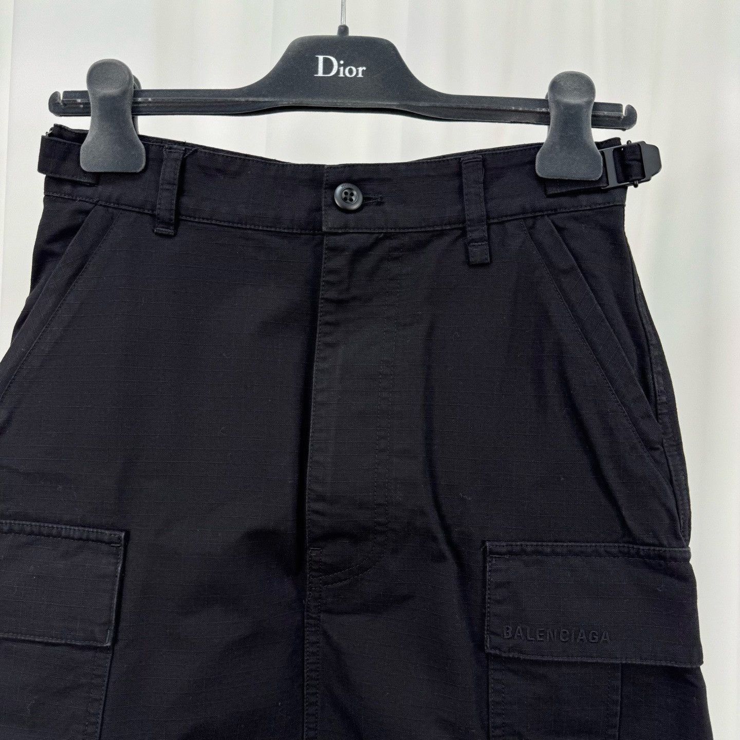 Balenciaga Balenciaga New Embroidered Letter Denim Skirt Size 34" / US 12 / IT 48 - 3 Thumbnail