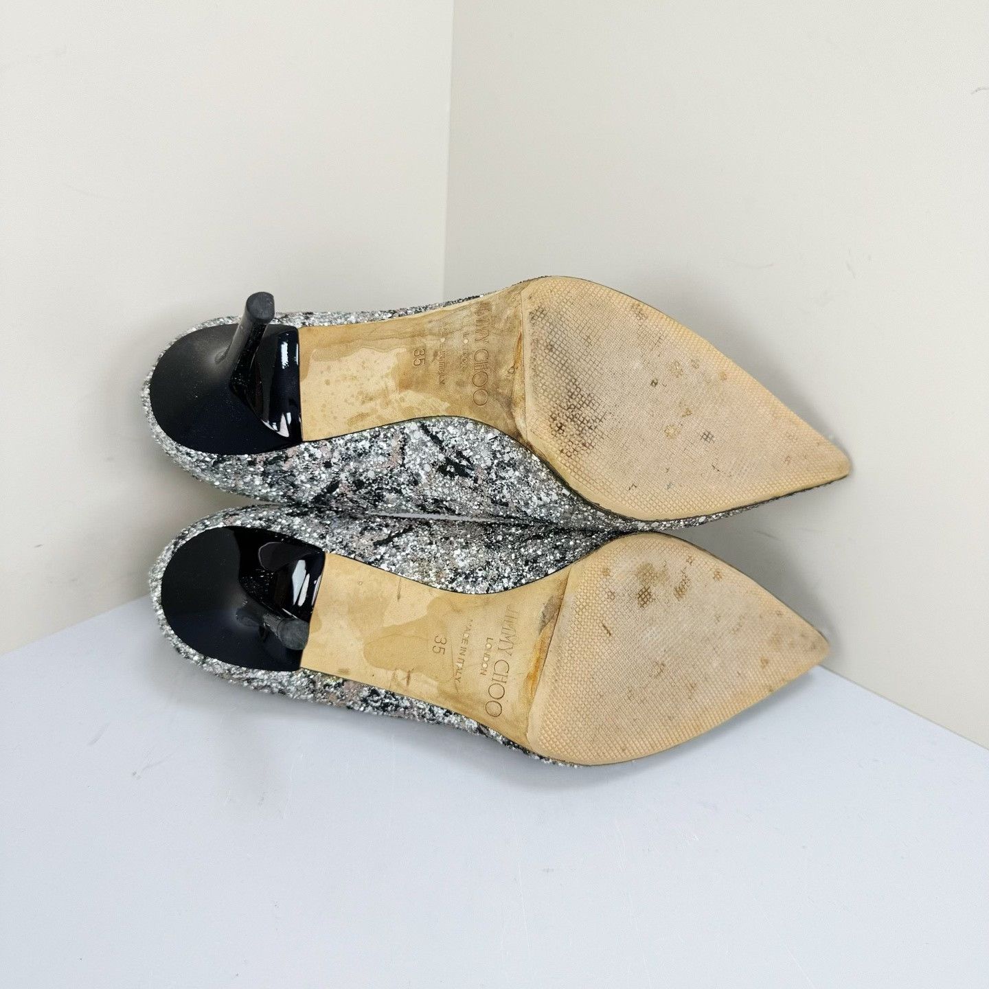 Jimmy Choo Jimmy Choo Sequin High Heels Size US 4 / IT 34 - 4 Thumbnail