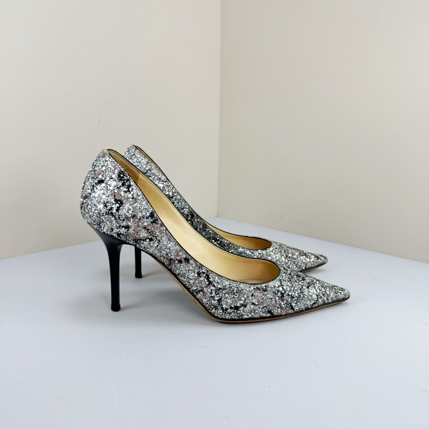 Jimmy Choo Jimmy Choo Sequin High Heels Size US 4 / IT 34 - 3 Thumbnail