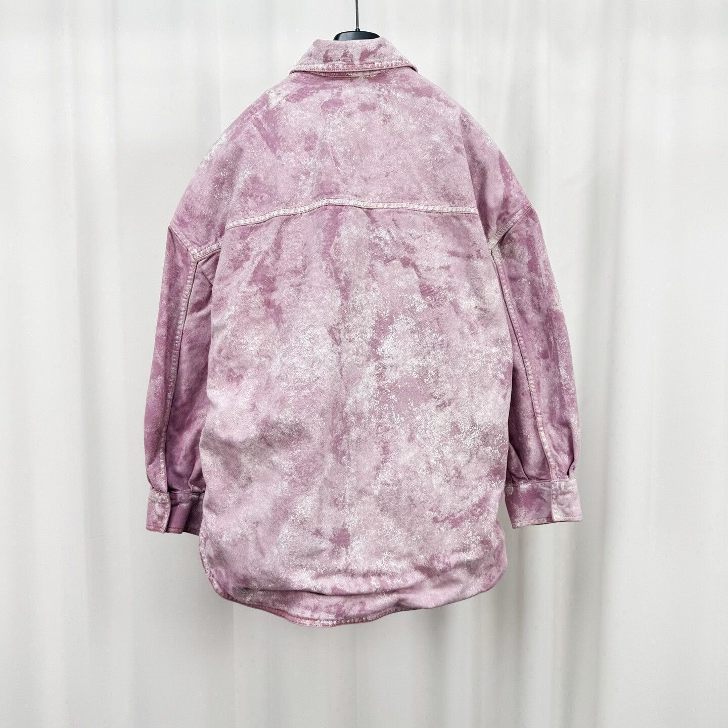 The Attico The Attico Tie-Dye Denim Shirt Jacket Size XS / US 0-2 / IT 36-38 - 2 Thumbnail