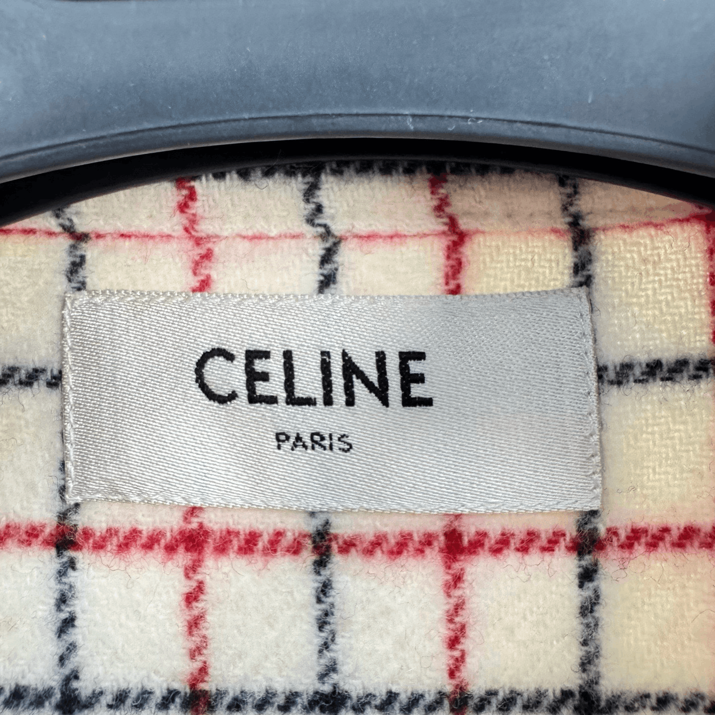 Celine Celine Embroidered Triomphe Wool Plaid Jacket Size XXS / US 00 / IT 34 - 5 Thumbnail