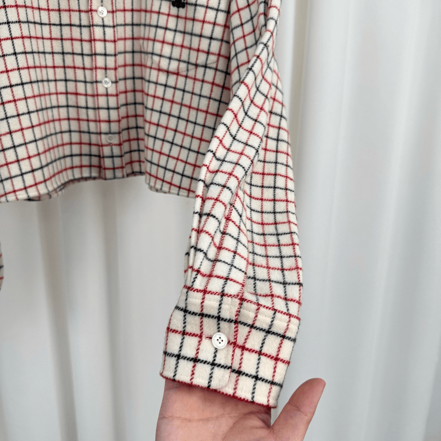 Celine Celine Embroidered Triomphe Wool Plaid Jacket Size XXS / US 00 / IT 34 - 4 Thumbnail