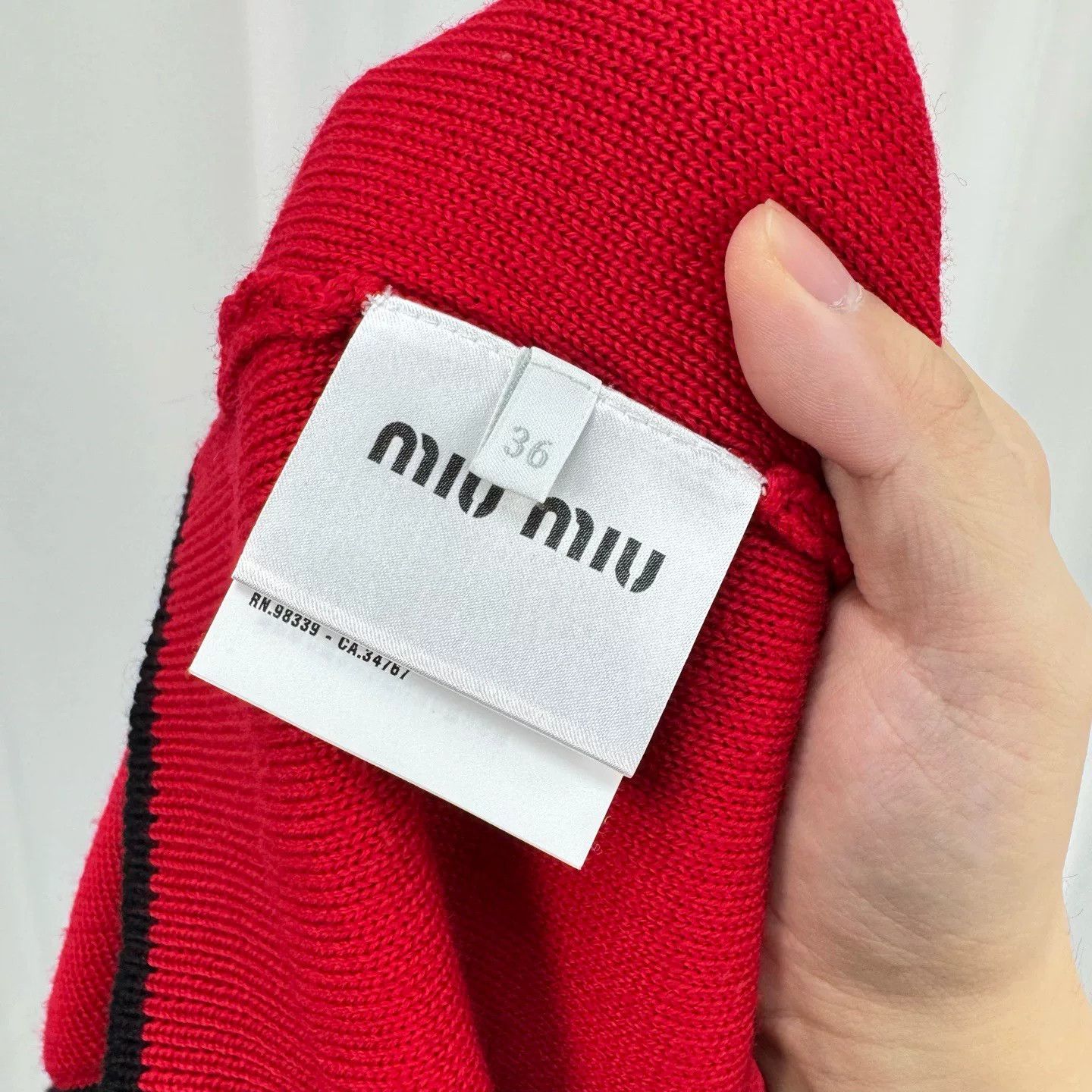 Miu Miu Miu Miu Wool Knit Letter Skirt Size 36" / US 14 / IT 50 - 6 Thumbnail