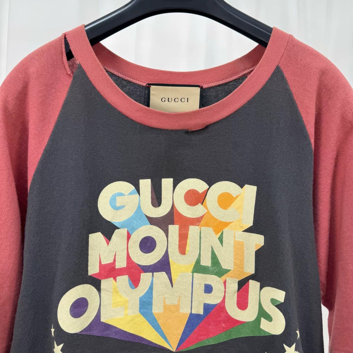 Gucci Gucci Star Print Distressed Short Sleeve Size S / US 4 / IT 40 - 3 Thumbnail
