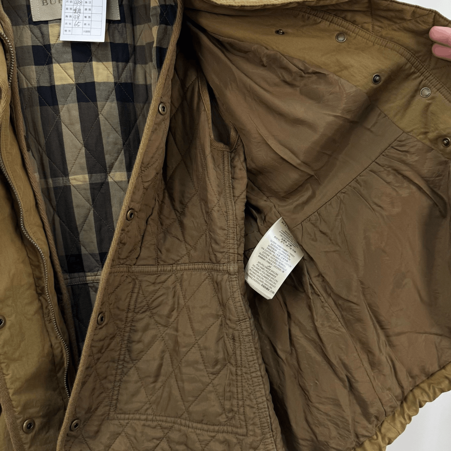 Burberry Burberry Check Cotton Coat Size XS / US 0-2 / IT 36-38 - 5 Thumbnail