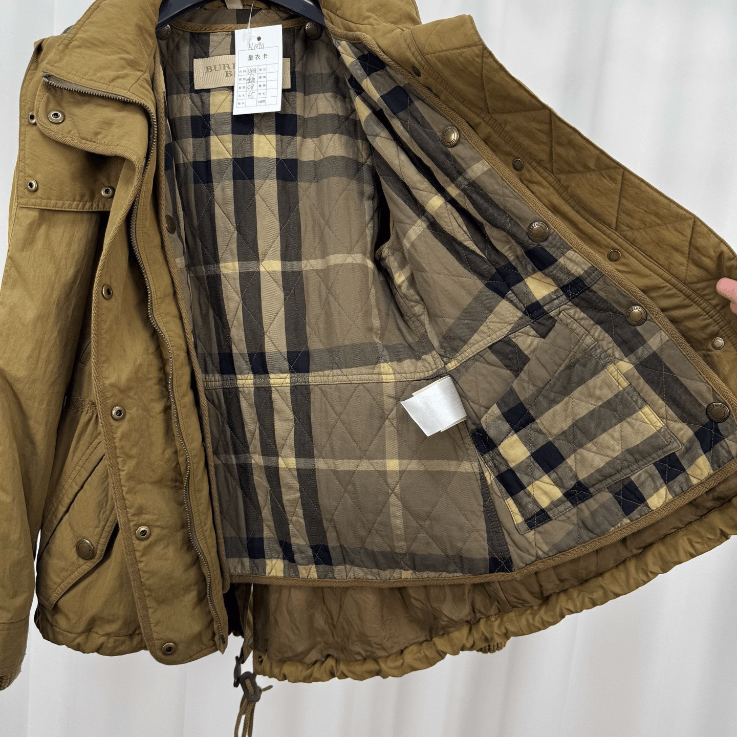 Burberry Burberry Check Cotton Coat Size XS / US 0-2 / IT 36-38 - 4 Thumbnail