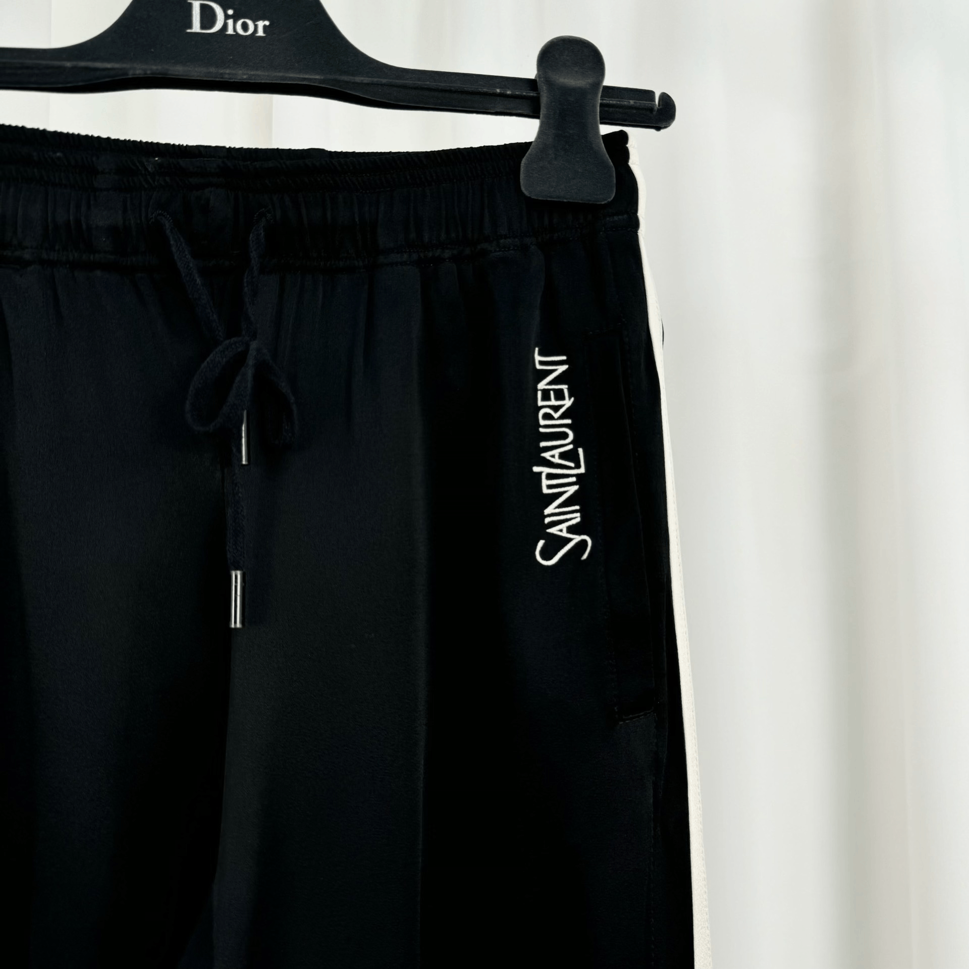 Saint Laurent Paris Saint Laurent New Embroidered Letter Acetate Trousers Size 36" / US 14 / IT 50 - 3 Thumbnail