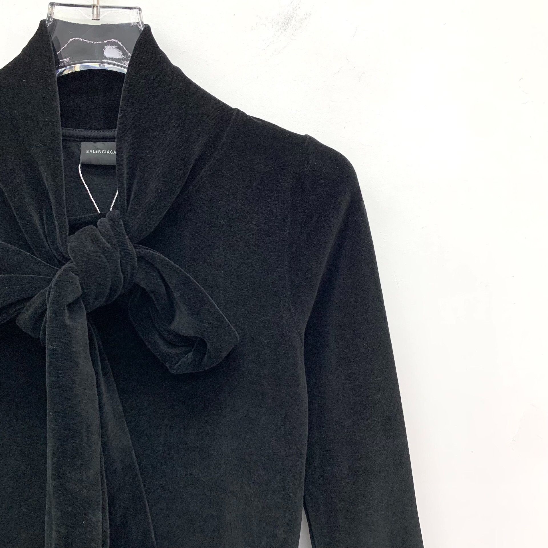 Balenciaga Balenciaga Velvet Bow Knot Blouse M Size M / US 6-8 / IT 42-44 - 4 Thumbnail