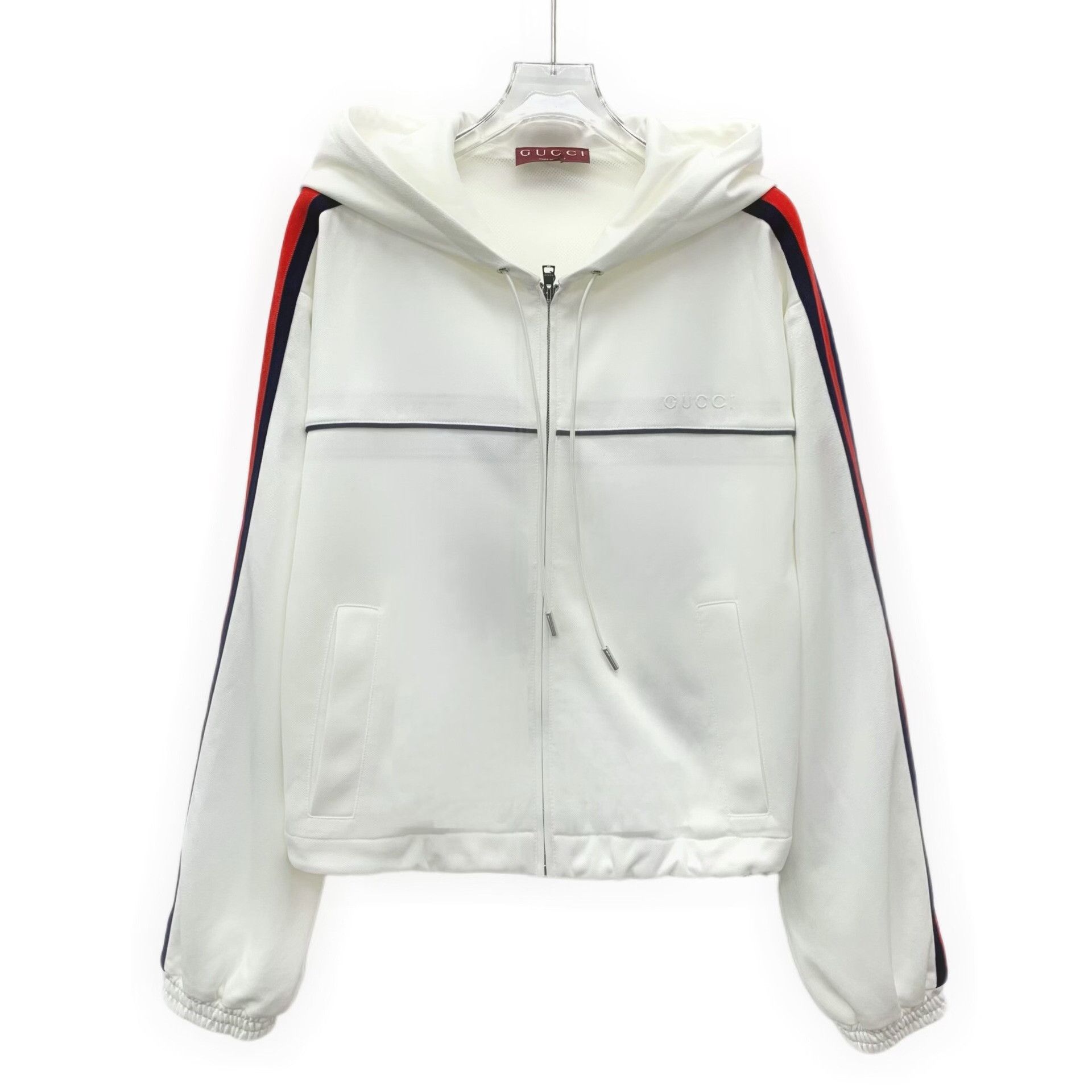 Gucci Gucci Side Stripe Logo Zip Hoodie Size M Size M / US 6-8 / IT 42-44 - 2 Thumbnail
