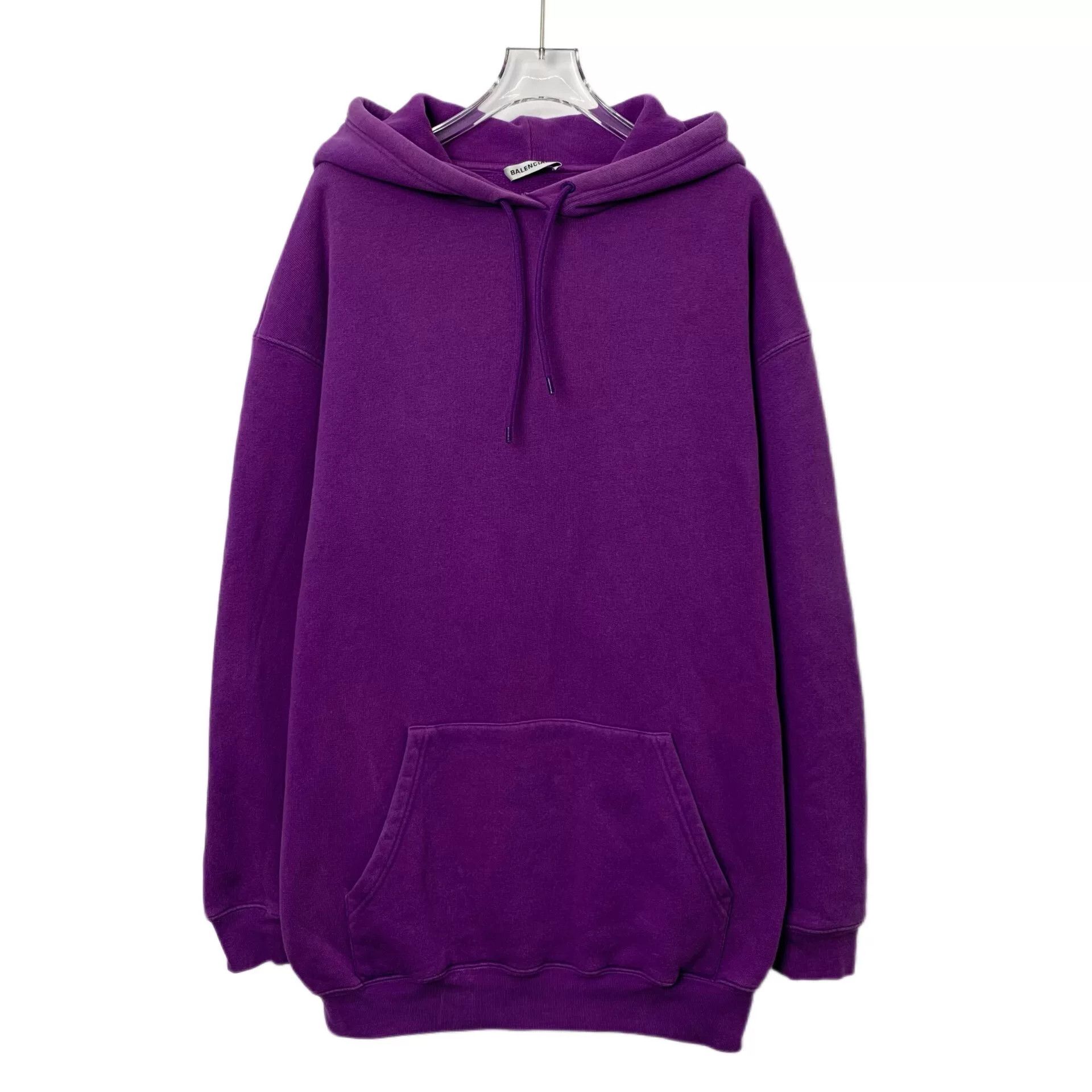 Balenciaga Balenciaga Back Logo Print Hoodie Purple XS Size US XS / EU 42 / 0 - 2 Thumbnail
