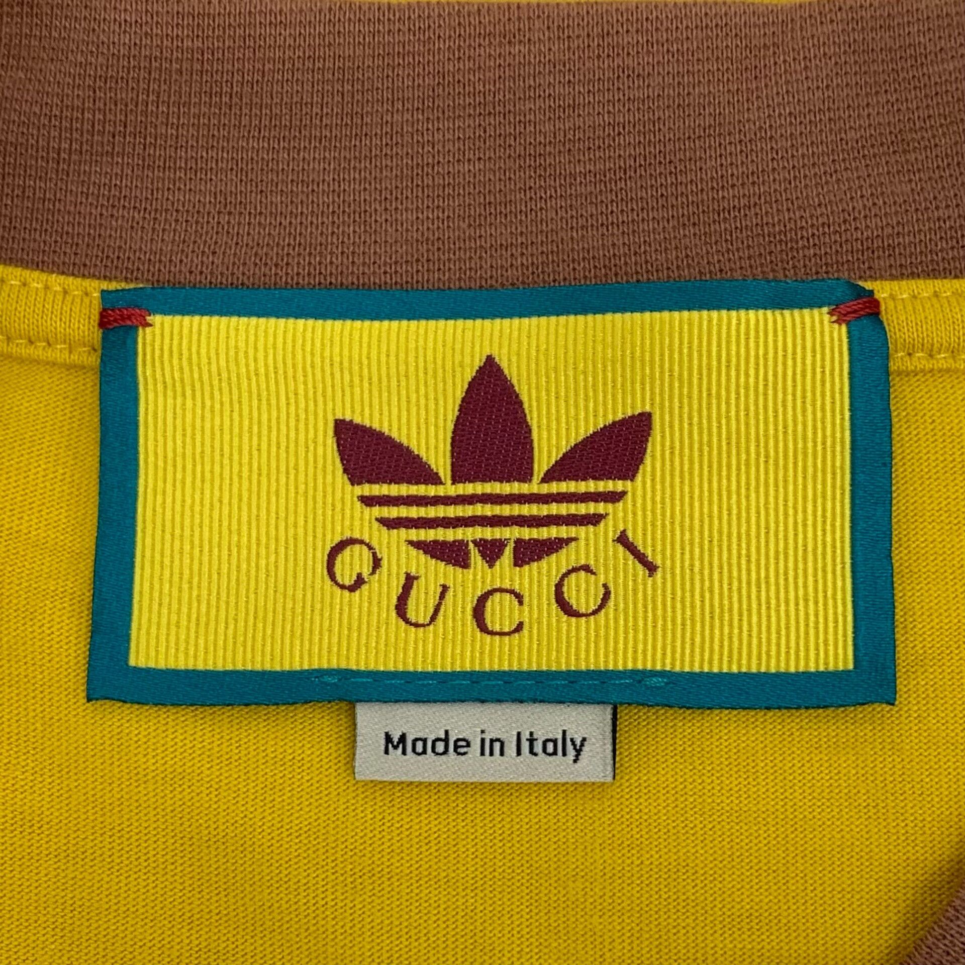 Gucci Gucci x Adidas Logo Print V-Neck T-Shirt M Size US M / EU 48-50 / 2 - 6 Thumbnail