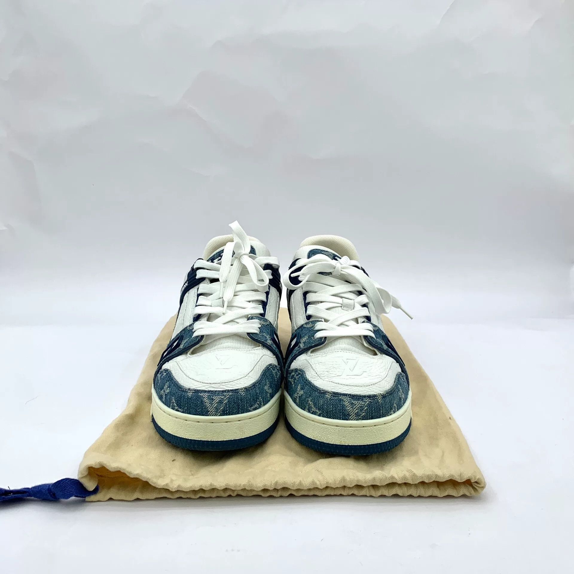 Louis Vuitton Louis Vuitton Monogram Denim Trainers US 11 Size US 11 / EU 44 - 9 Thumbnail