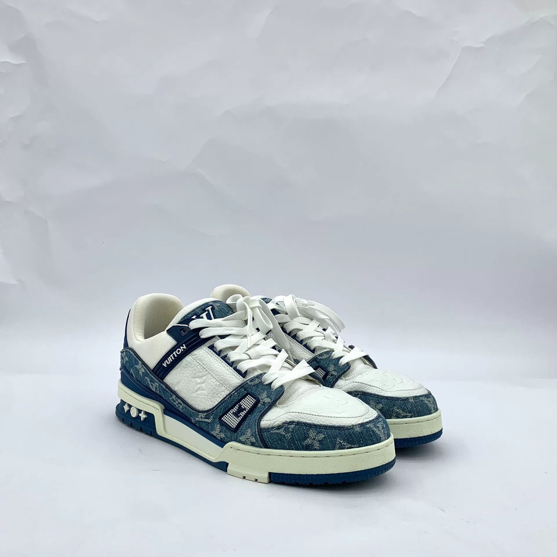 Louis Vuitton Louis Vuitton Monogram Denim Trainers US 11 Size US 11 / EU 44 - 3 Thumbnail
