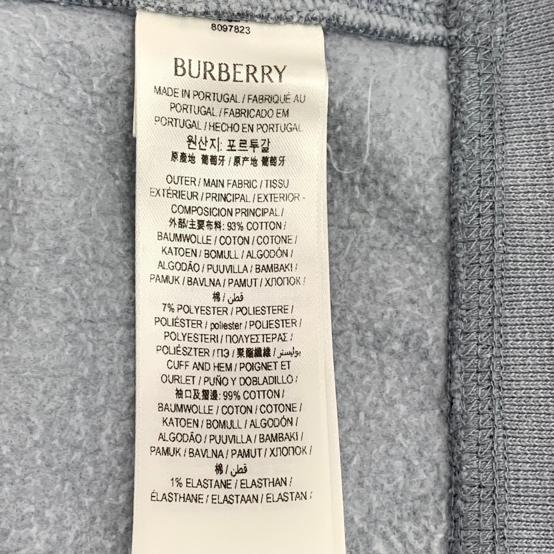Burberry Burberry Embroidered Logo Sweatshirt XL Size US XL / EU 56 / 4 - 8 Thumbnail