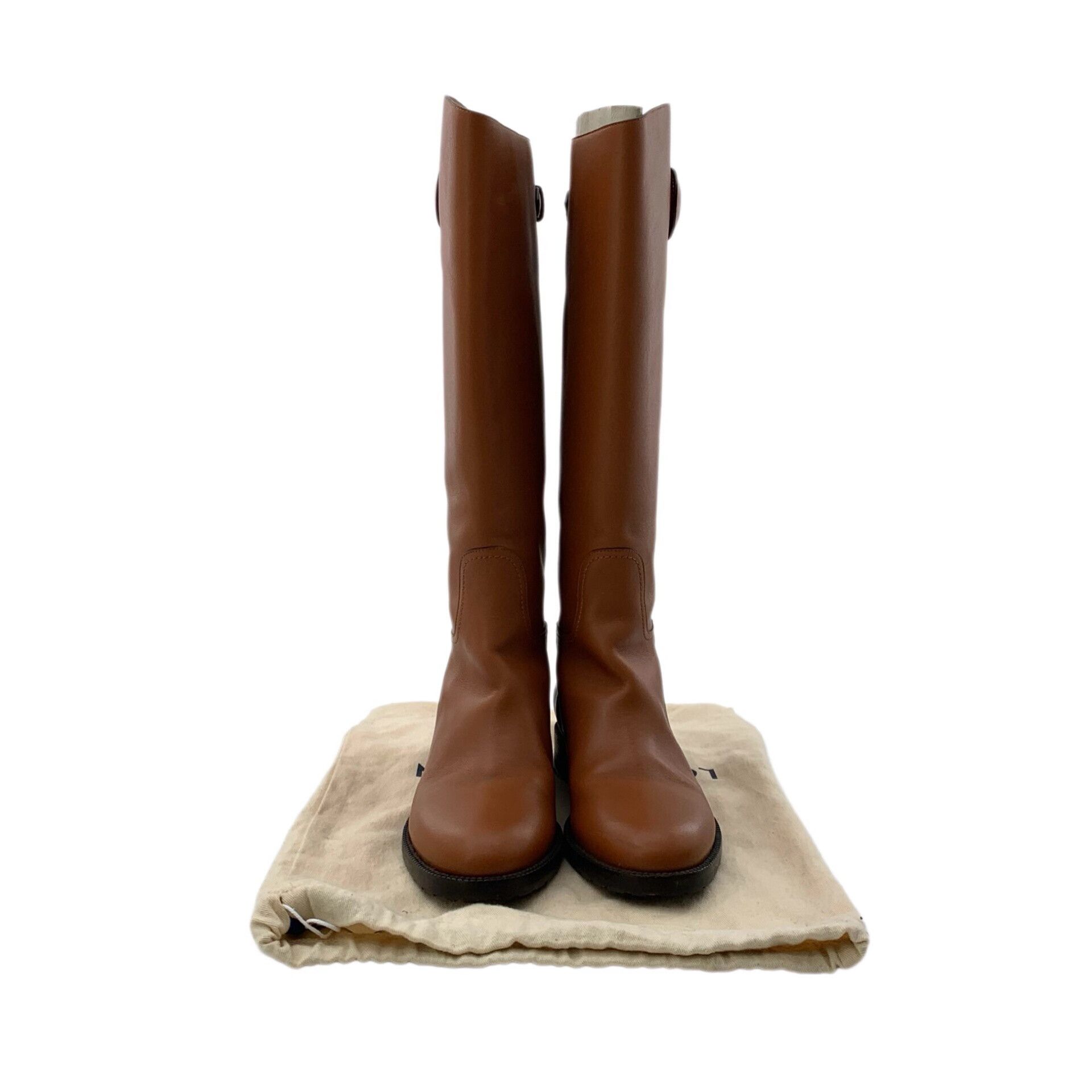 Dior Dior CD Logo Leather Riding Boots 37.5 Size US 7.5 / IT 37.5 - 9 Thumbnail
