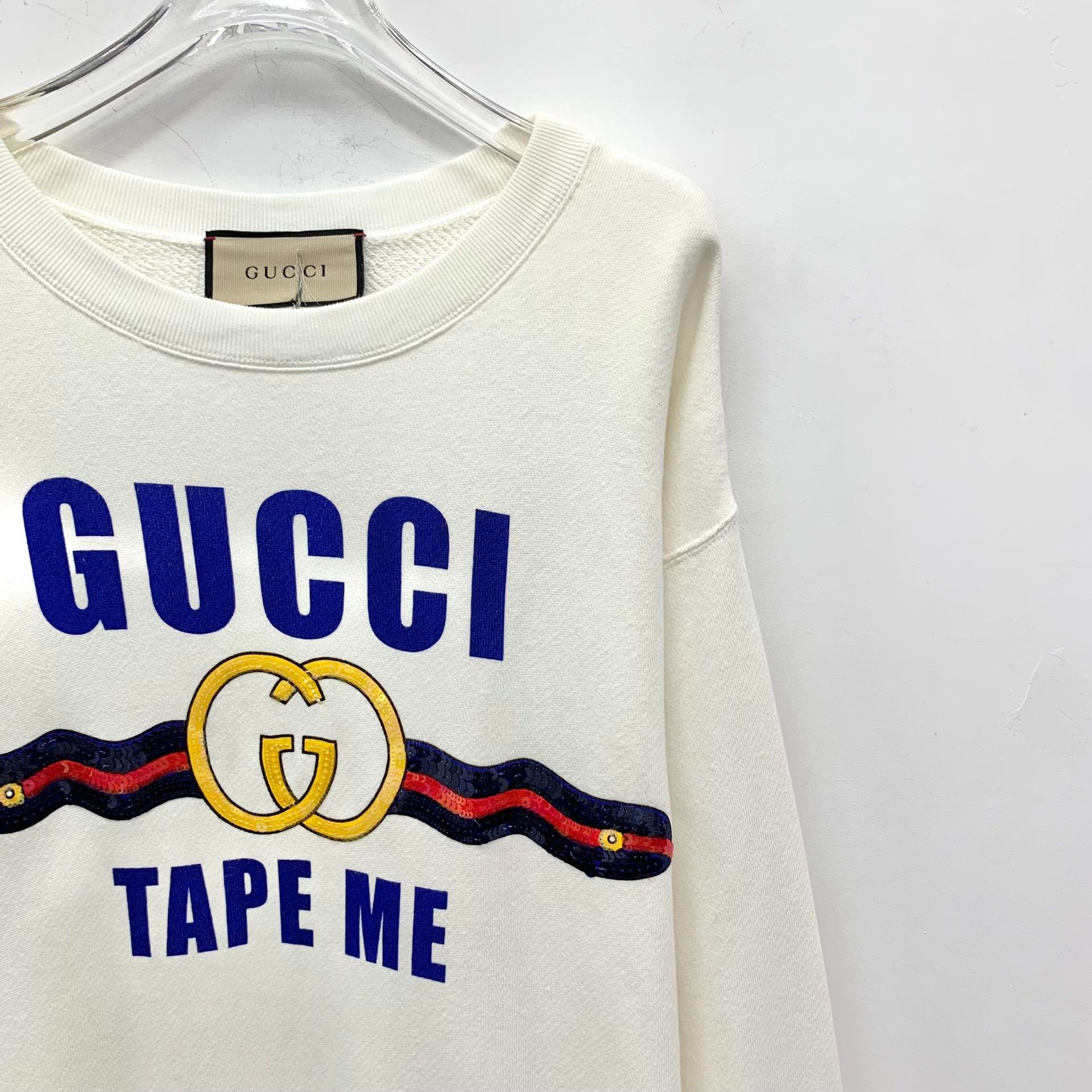 Gucci Gucci Tape Me Logo Sequin Sweatshirt S Size US S / EU 44-46 / 1 - 4 Thumbnail
