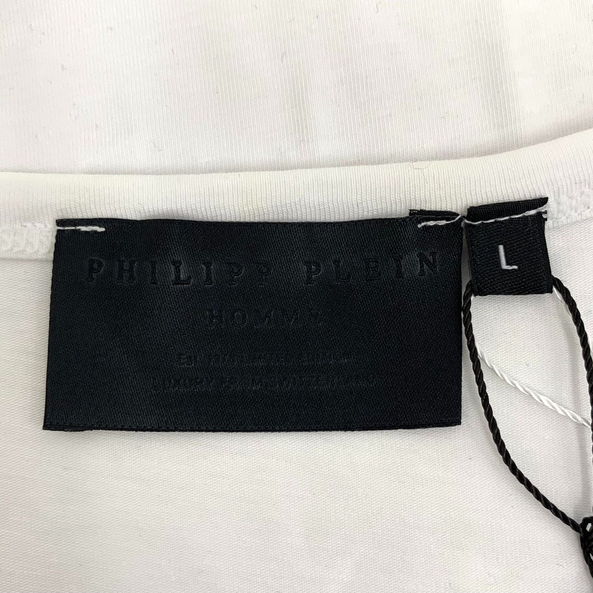 Philipp Plein Philipp Plein Embroidered Skull T-Shirt Size L Size US L / EU 52-54 / 3 - 6 Thumbnail