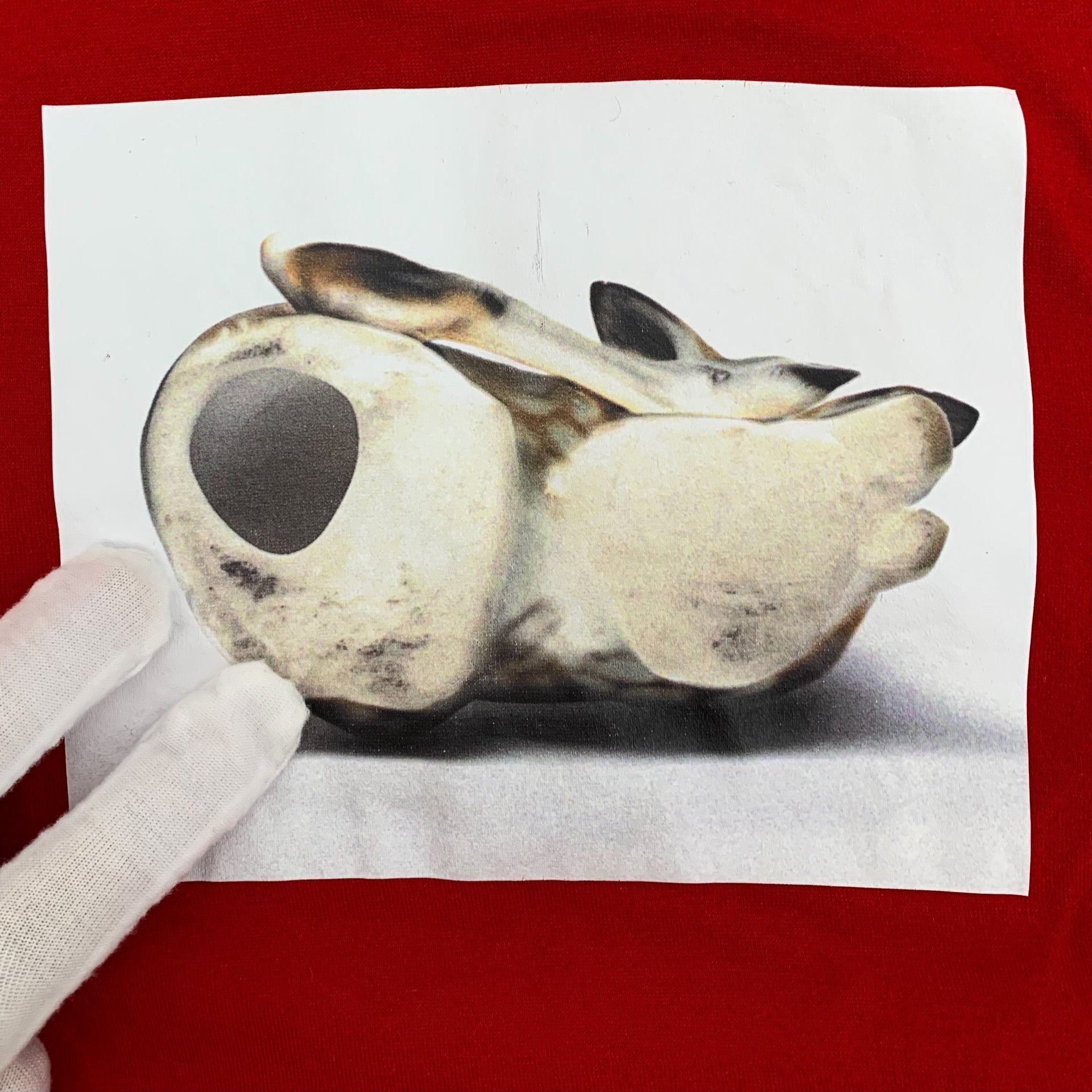 Burberry Burberry Fawn Print Graphic T-Shirt Red Size S Size US S / EU 44-46 / 1 - 10 Thumbnail