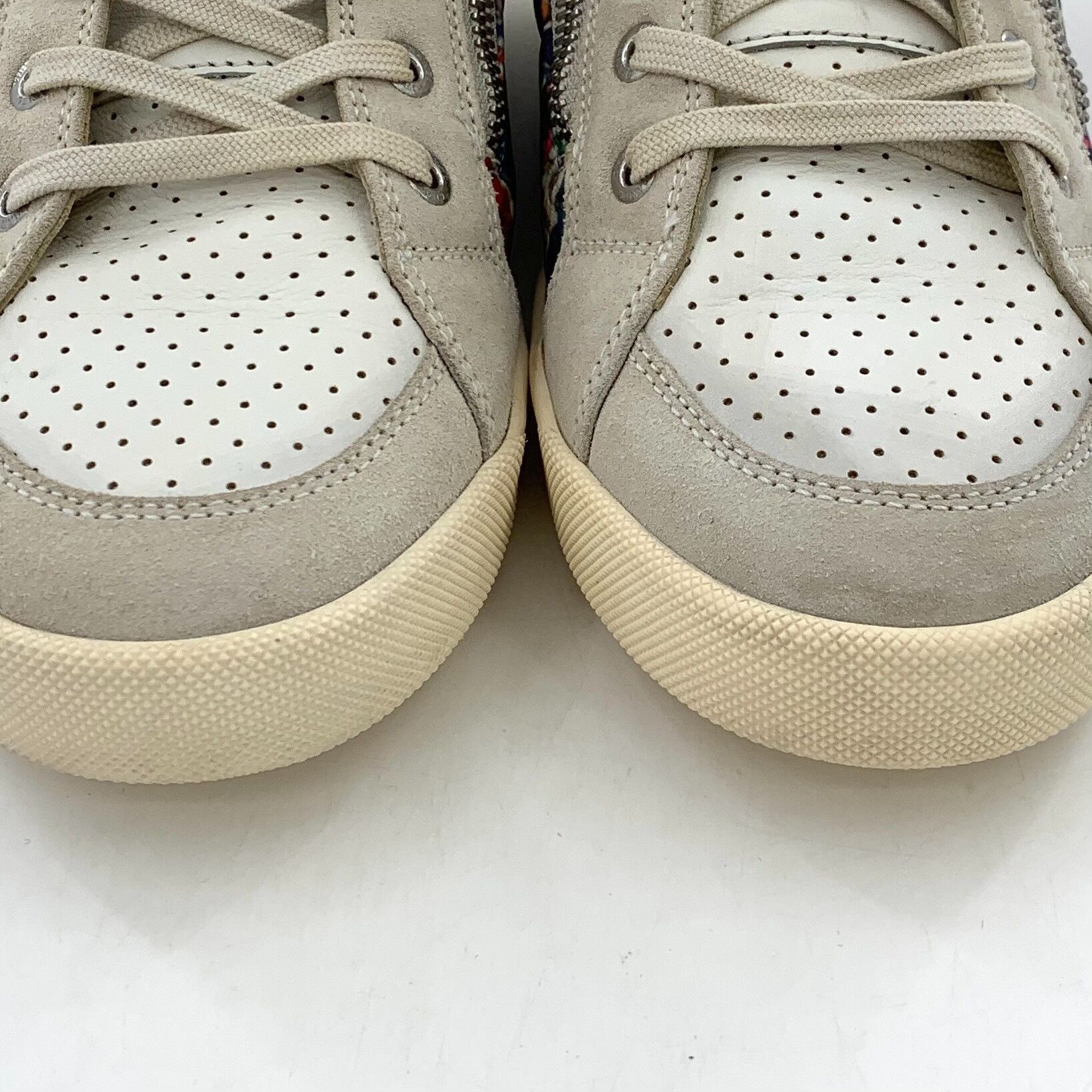 Chanel Chanel Multicolor Tweed High Top Sneakers 39 Size US 9 / IT 39 - 10 Thumbnail