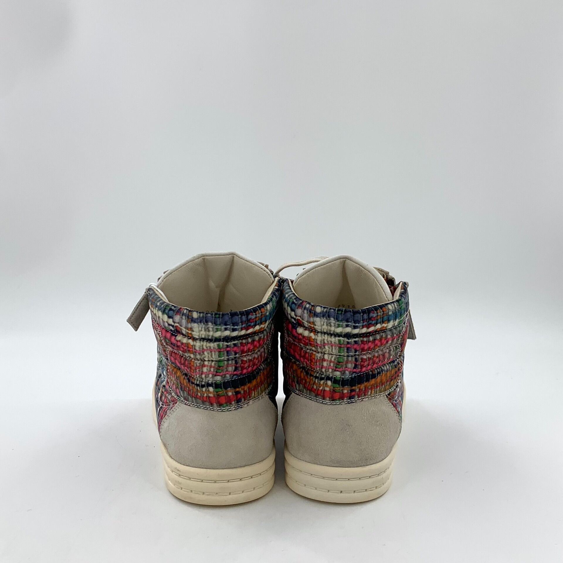 Chanel Chanel Multicolor Tweed High Top Sneakers 39 Size US 9 / IT 39 - 5 Thumbnail