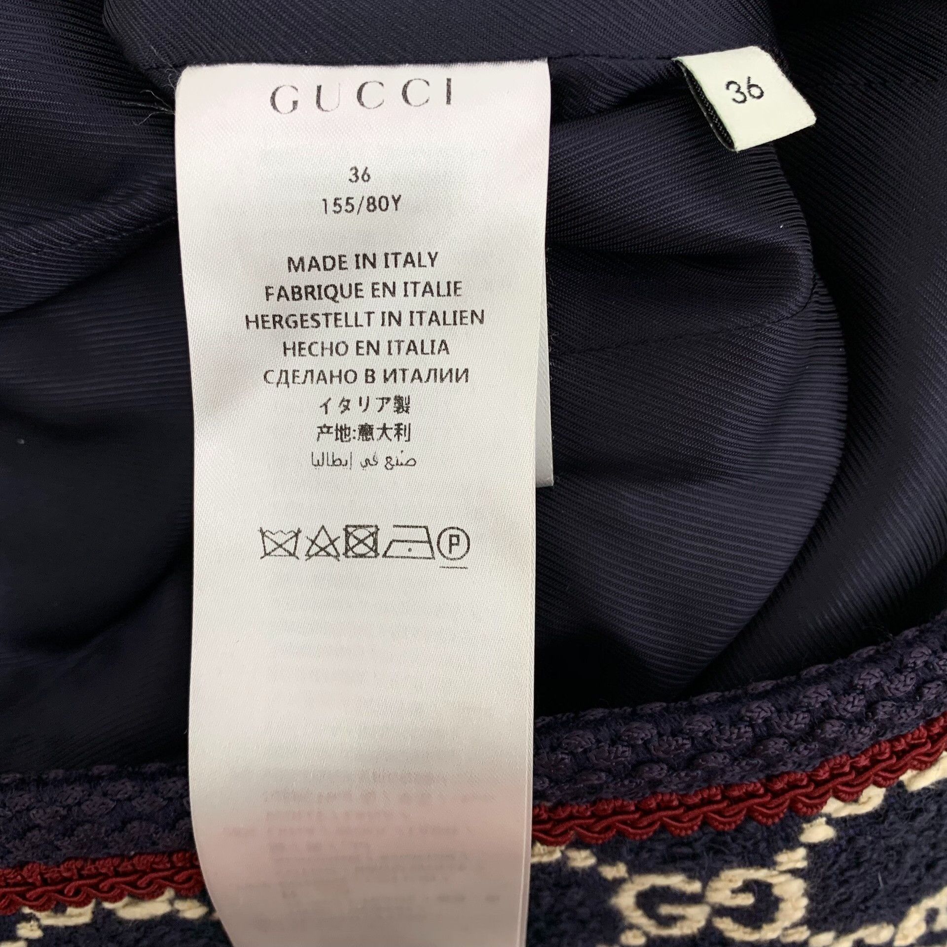 Gucci Gucci GG Monogram Double Breasted Coat 36 Size XS / US 0-2 / IT 36-38 - 7 Thumbnail