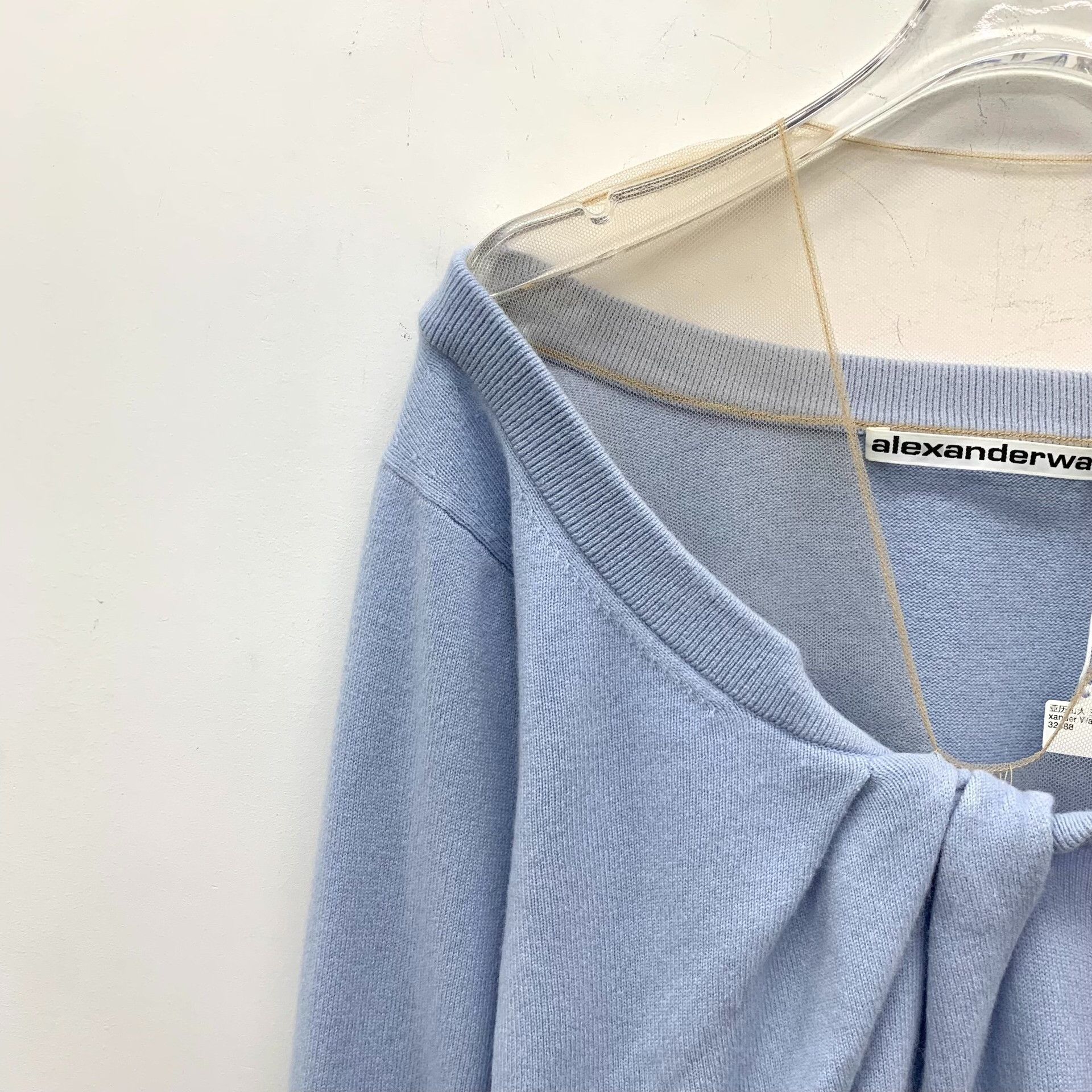 Alexander Wang Alexander Wang Mesh Trim Wool Cashmere Sweater XS Size XS / US 0-2 / IT 36-38 - 4 Thumbnail