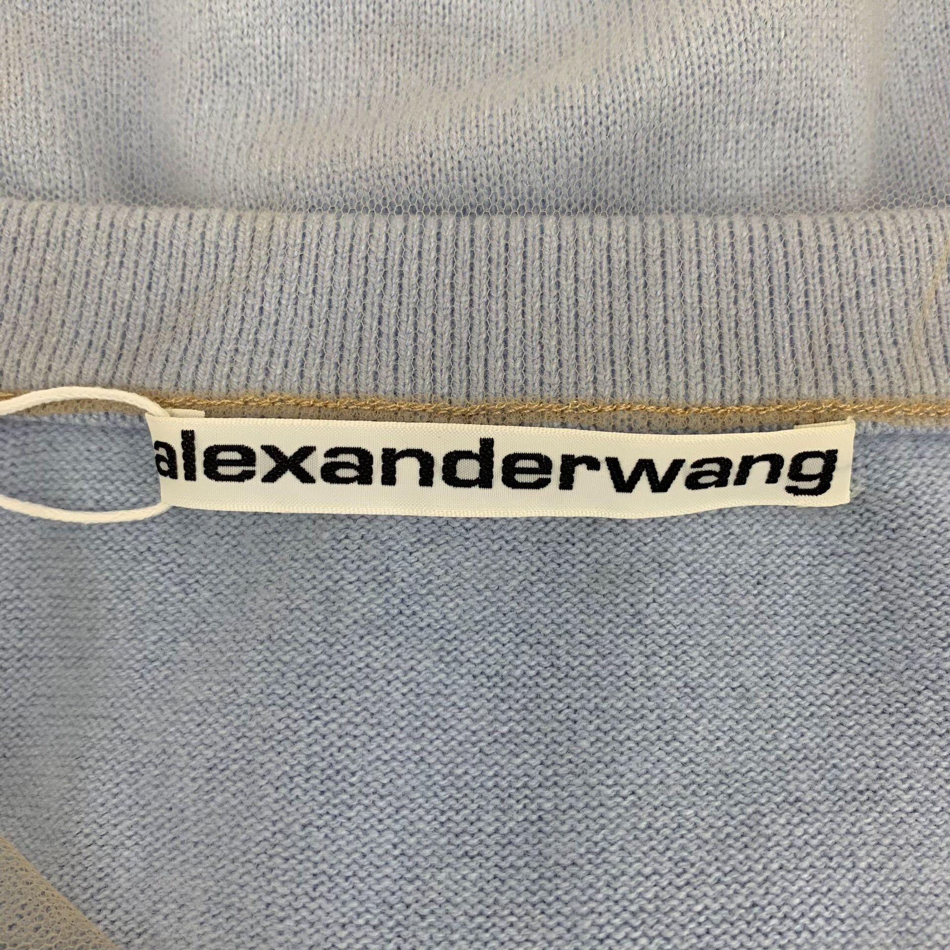 Alexander Wang Alexander Wang Mesh Trim Wool Cashmere Sweater XS Size XS / US 0-2 / IT 36-38 - 6 Thumbnail