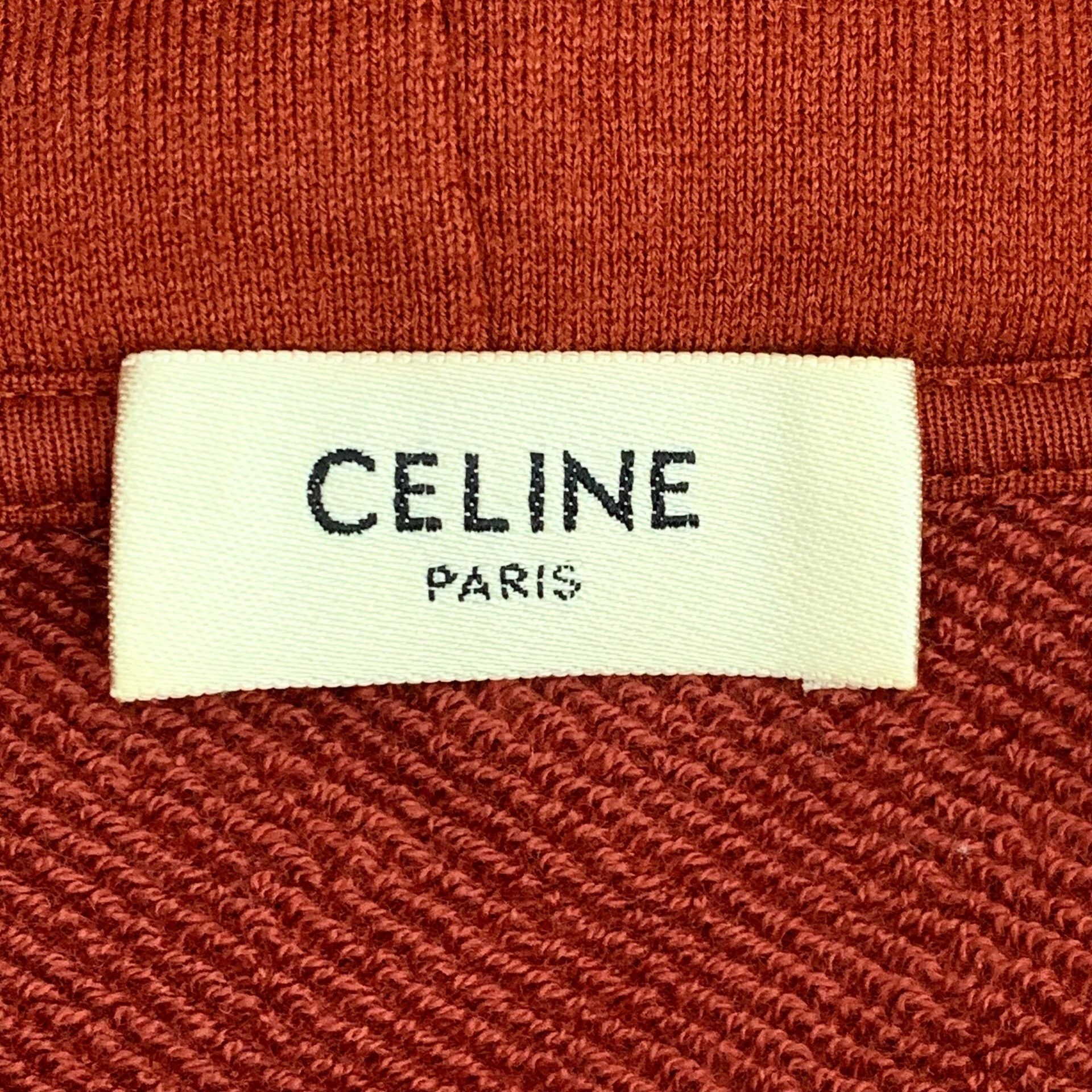 Celine Celine Paris Logo Print Cashmere Hoodie S Size US S / EU 44-46 / 1 - 7 Thumbnail