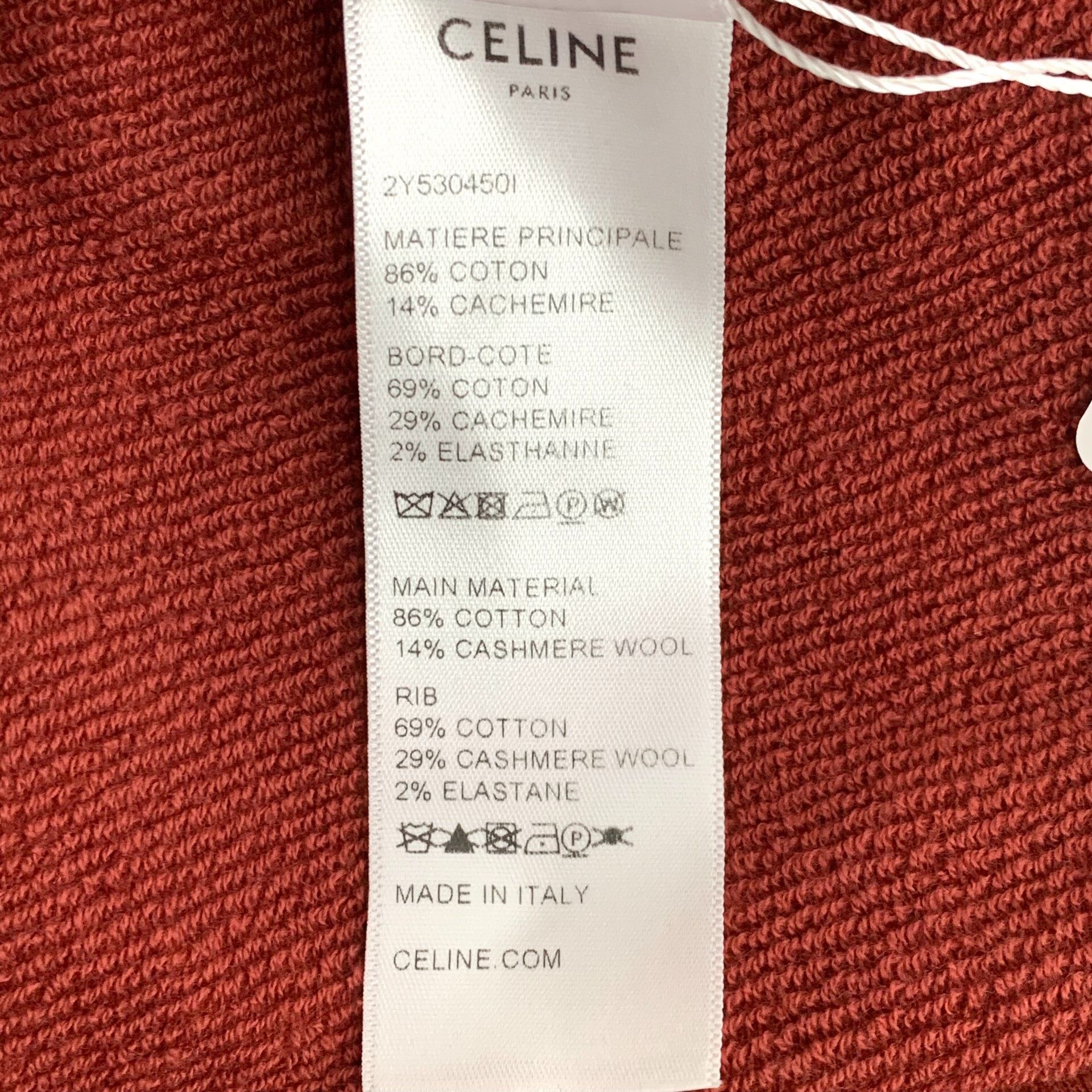 Celine Celine Paris Logo Print Cashmere Hoodie S Size US S / EU 44-46 / 1 - 9 Thumbnail