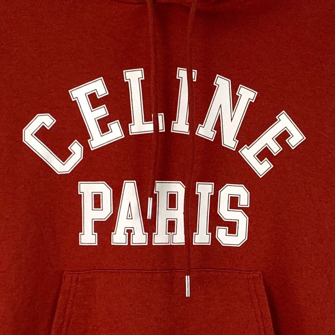 Celine Celine Paris Logo Print Cashmere Hoodie S Size US S / EU 44-46 / 1 - 5 Thumbnail