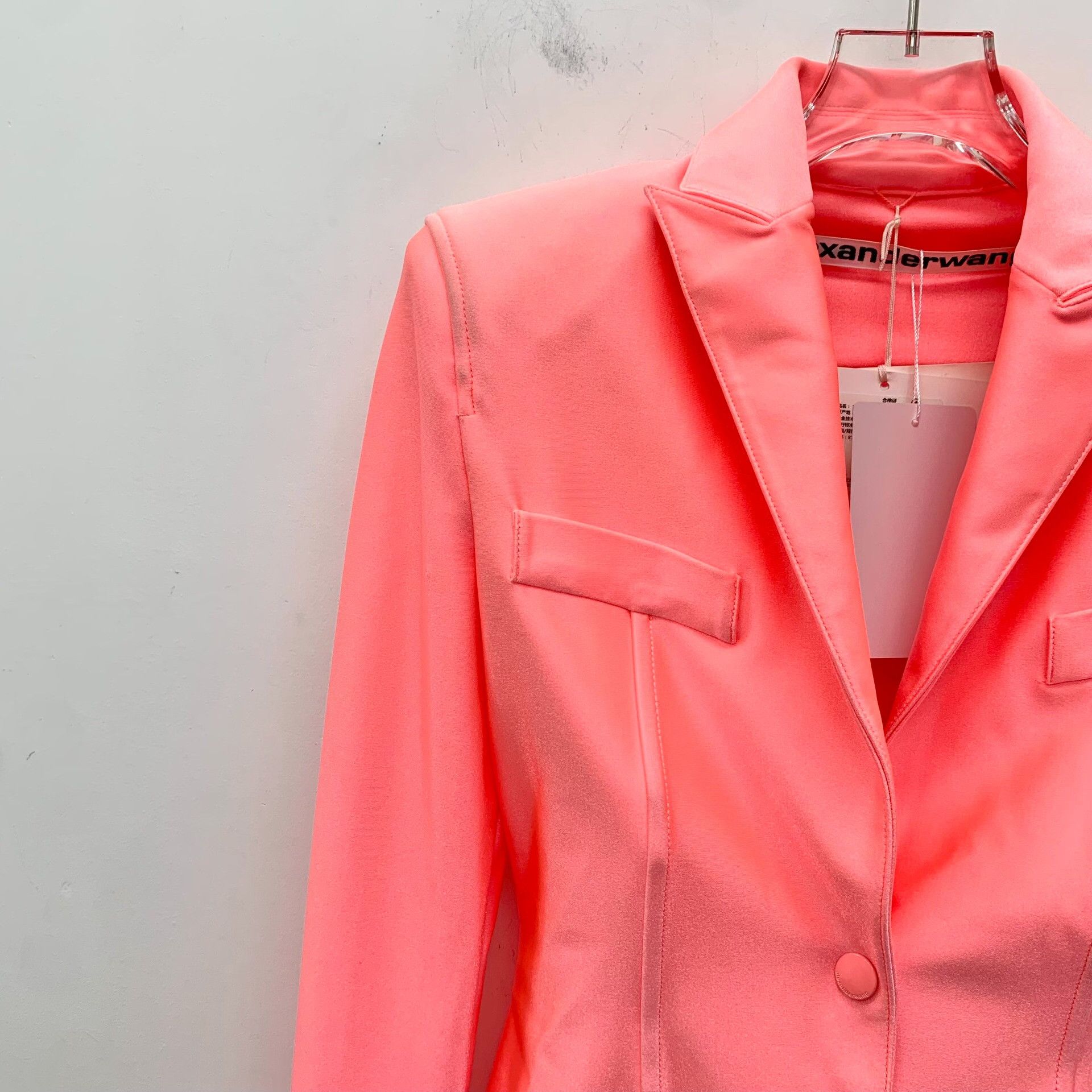Alexander Wang Alexander Wang Pink Single-Breasted Blazer Size 0 Size XXS / US 00 / IT 34 - 4 Thumbnail